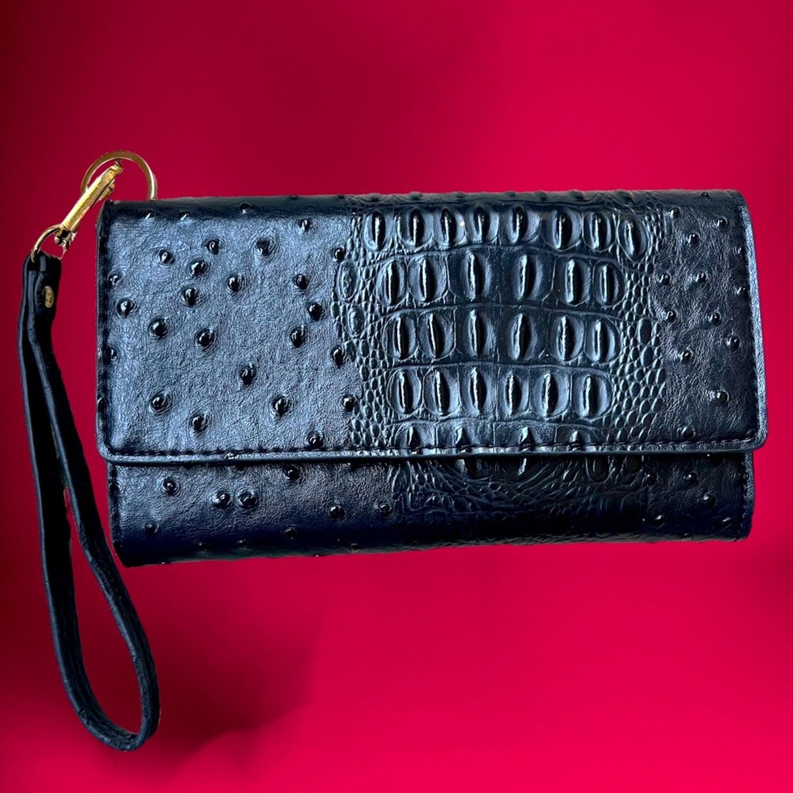 Other Pebbled Wallet Purse Textured Tri-Fold Women’s Vegan Leather Size ONE SIZE - 1 Thumbnail