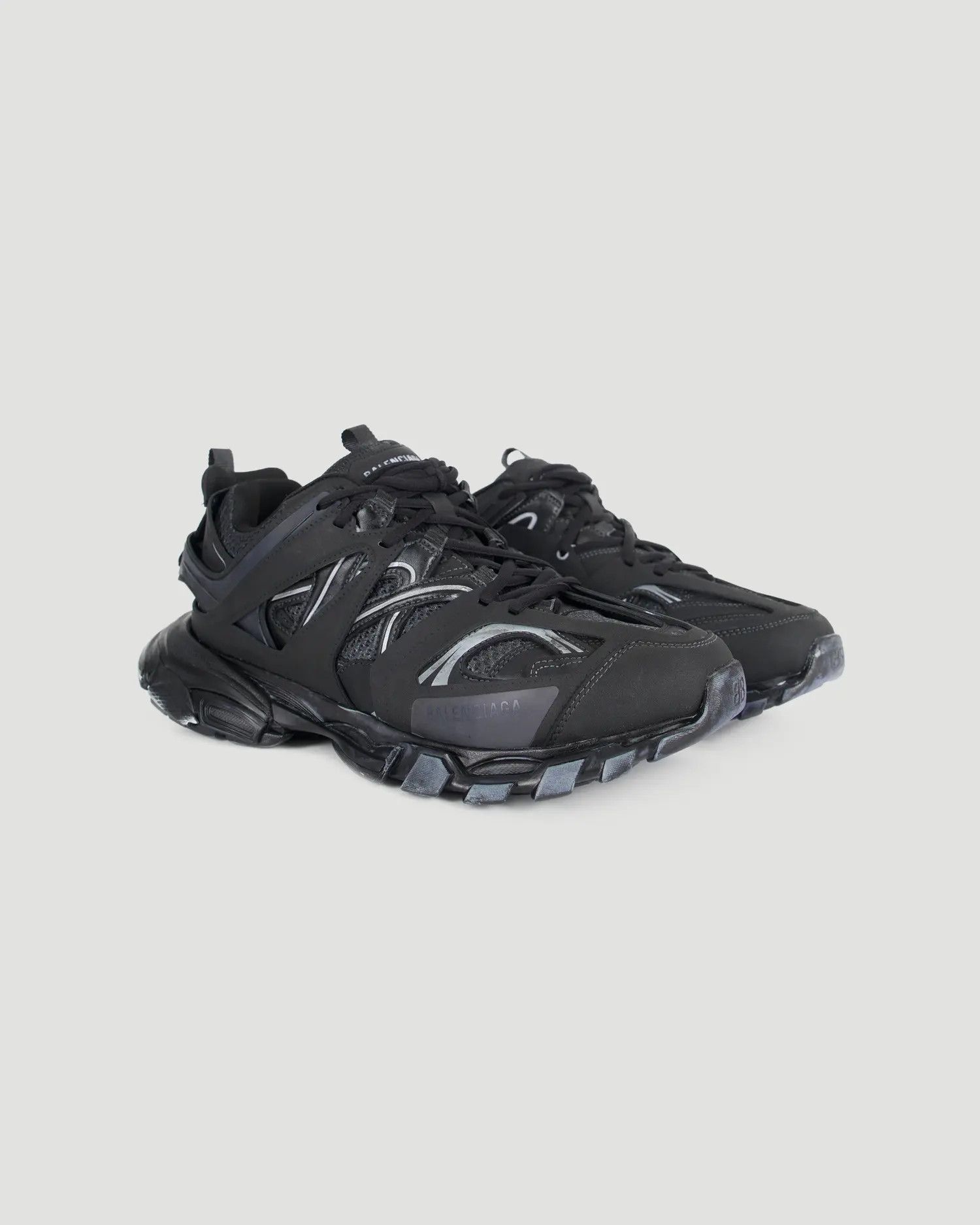 Balenciaga o1s1wg110425 Track Sneakers in Faded Black Size US 6 / EU 39 - 2 Thumbnail