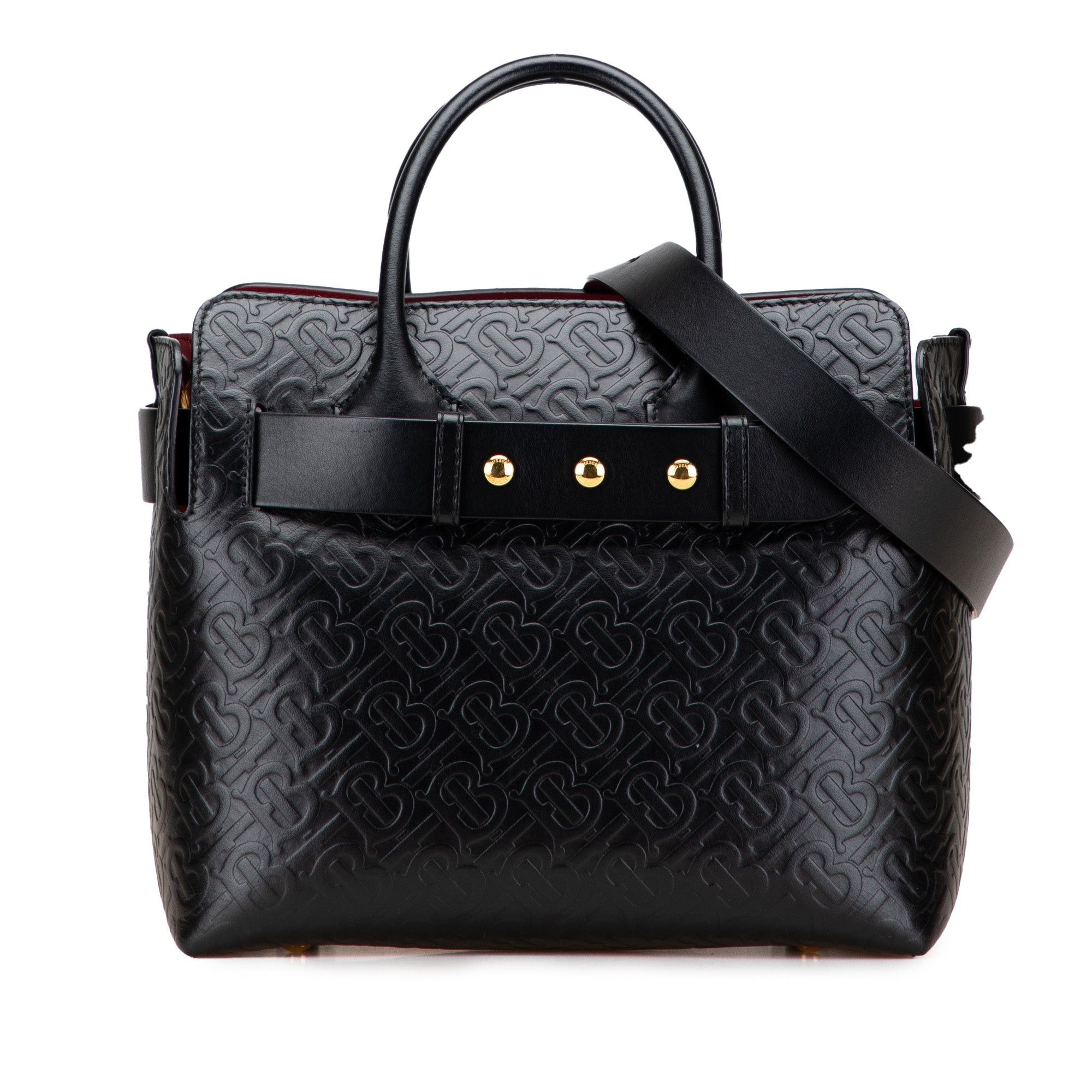 Burberry Small TB Monogram Embossed Leather Belt Bag Size ONE SIZE - 1 Thumbnail