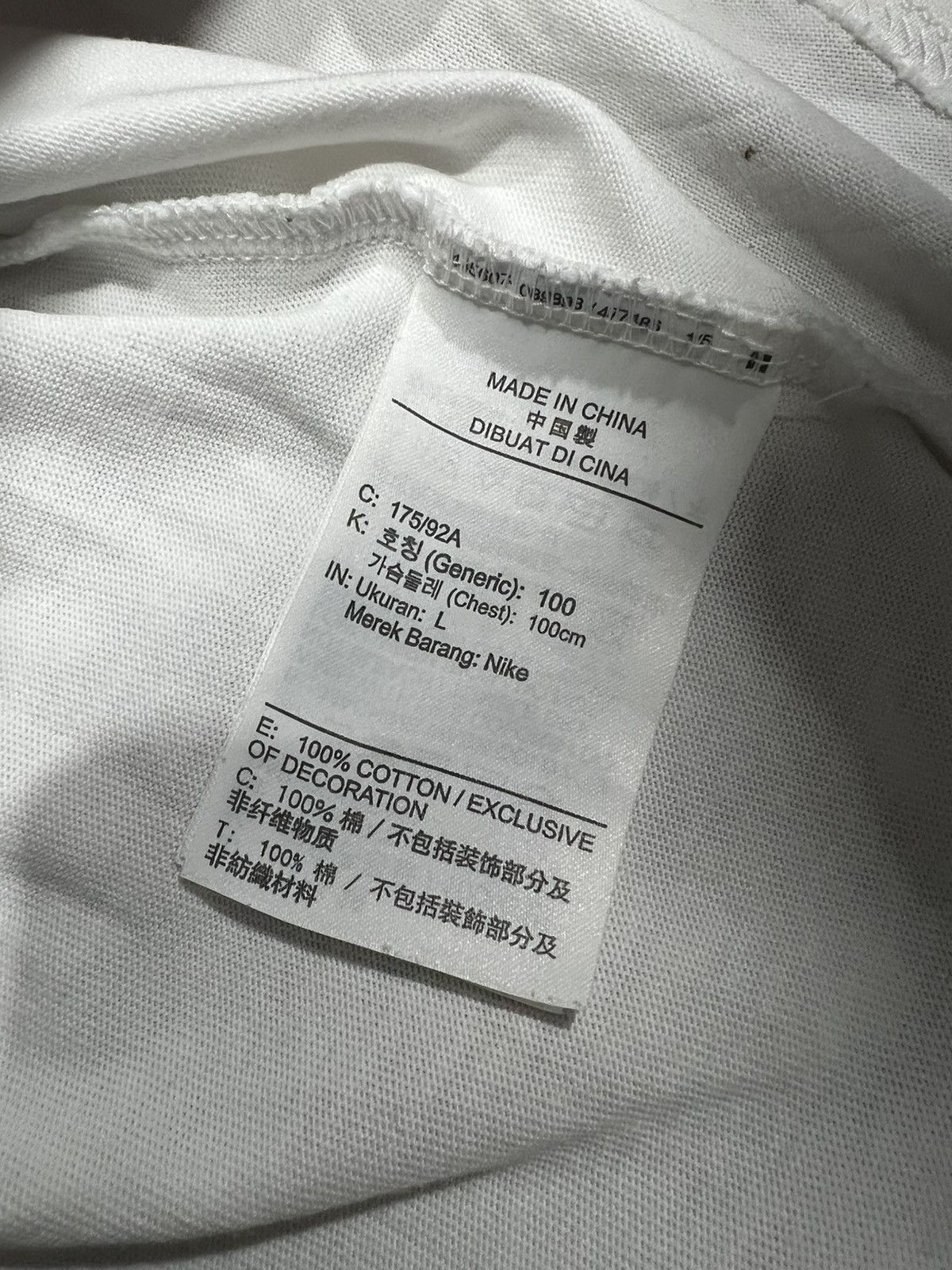 Nike × Stussy Nike Stussy Peace, Love, Swoosh T-shirt White Size US L / EU 52-54 / 3 - 5 Thumbnail