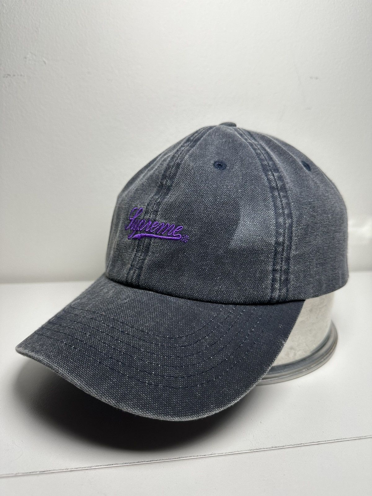 Supreme Supreme Washed Twill 6-Panel Cap Hat Size ONE SIZE - 3 Thumbnail