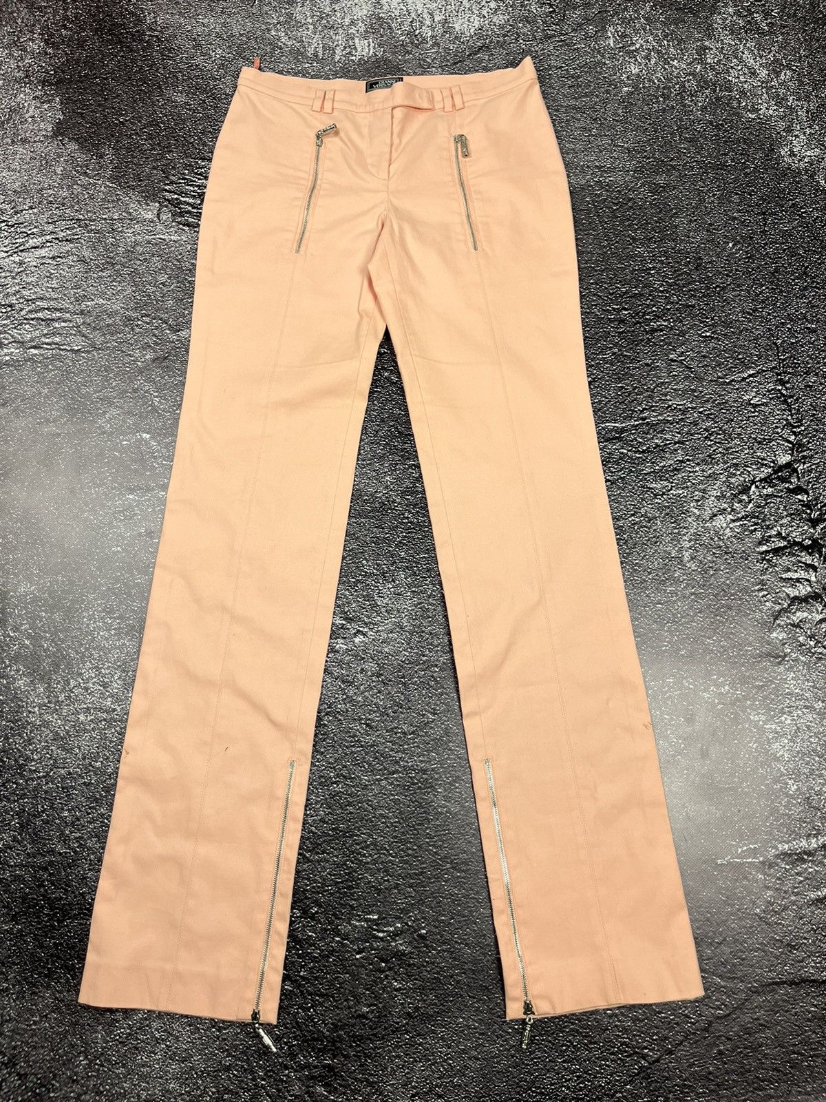 Versace Vintage Gianni Versace Multi Zip Trousers Chino Pants Size 28" / US 6 / IT 42 - 1 Thumbnail