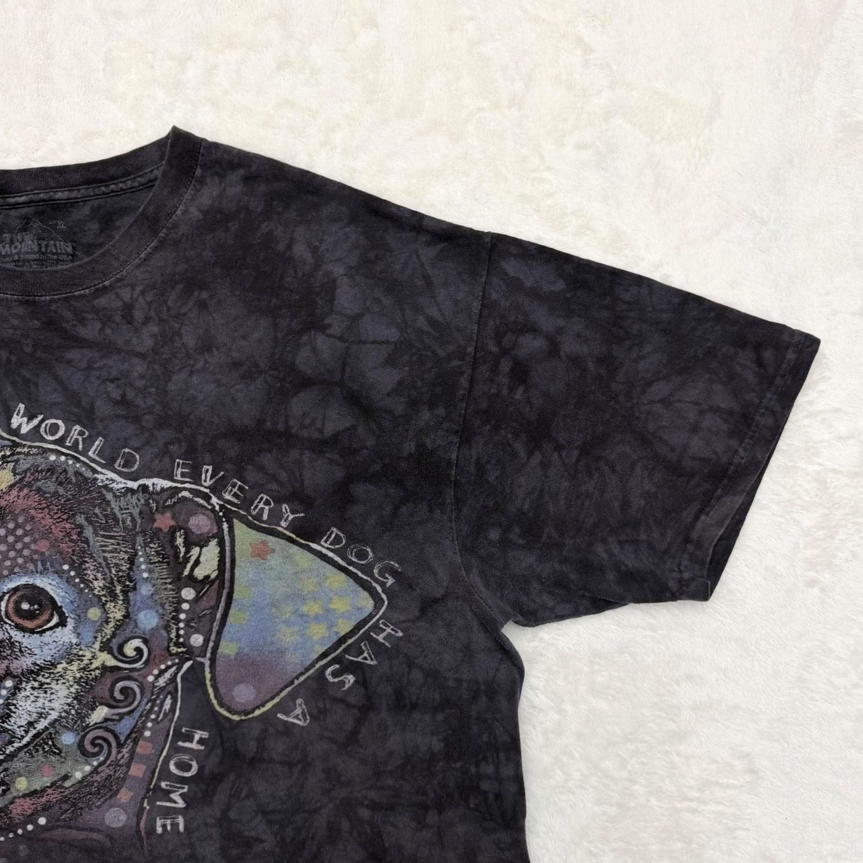The Mountain The Mountain Shirt Mens XL Black Tie Dye Dog Rescue Graphic In A Perfect World Size US XL / EU 56 / 4 - 3 Thumbnail