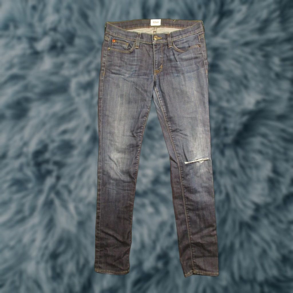 Hudson Hudson Jeans Skinny Slim 5-Pocket Denim Blue Regular Women 30x31 30x30 Distressed Vintage No Knit? Size 30" / US 8 / IT 44 - 1 Thumbnail