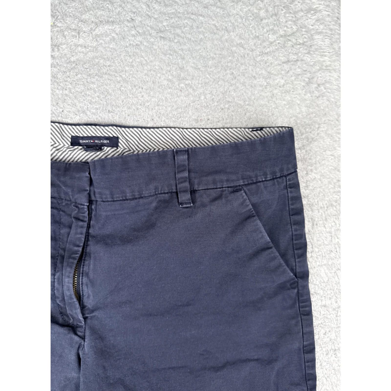 Tommy Hilfiger Tommy Hilfiger Shorts Womens 12 Blue Chino Twill Flat Front Casual Summer 32x7 Size 34" / US 12 / IT 48 - 5 Thumbnail