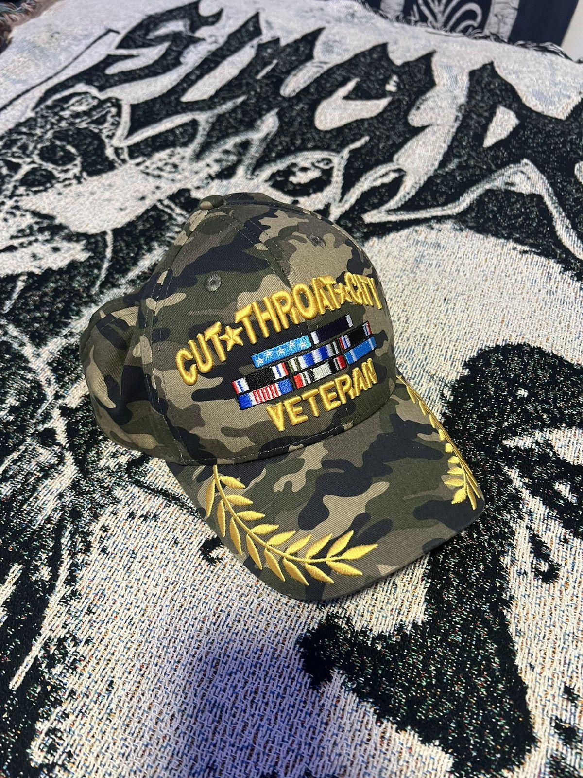 STAFF WORKFORCE Camo Cut Throat City Veteran hat Size ONE SIZE - 1 Thumbnail
