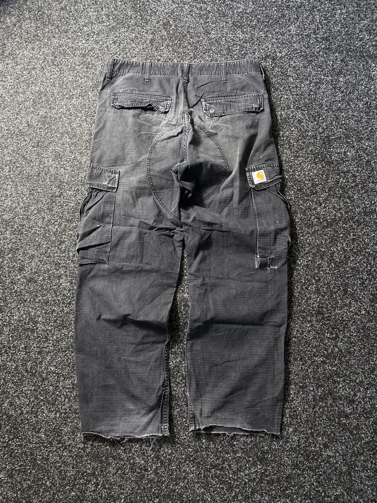 Carhartt 🔥Vntg Carhartt Distressed Ripped Hard Work Cargo Pants Mens Size US 32 / EU 48 - 14 Thumbnail