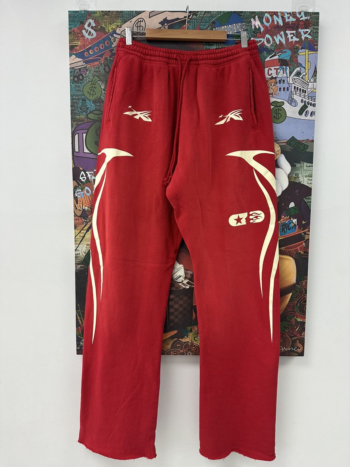 HELLSTAR Hellstar Red Sports Logo Sweatpants Size US 38 / EU 54 - 1 Thumbnail