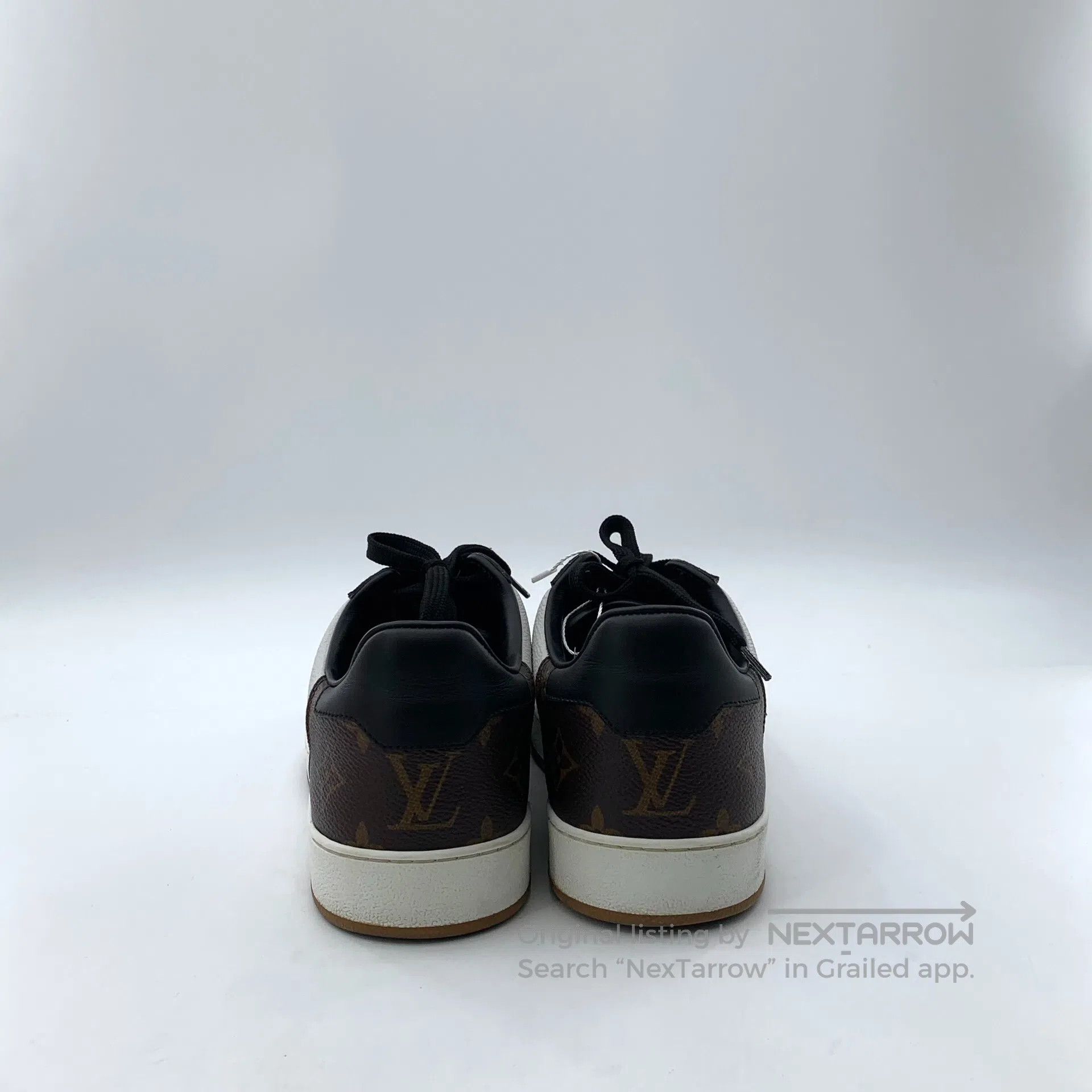 Louis Vuitton Louis Vuitton Black logo monogram laced casual flat sports Size US 7 / EU 40 - 4 Thumbnail
