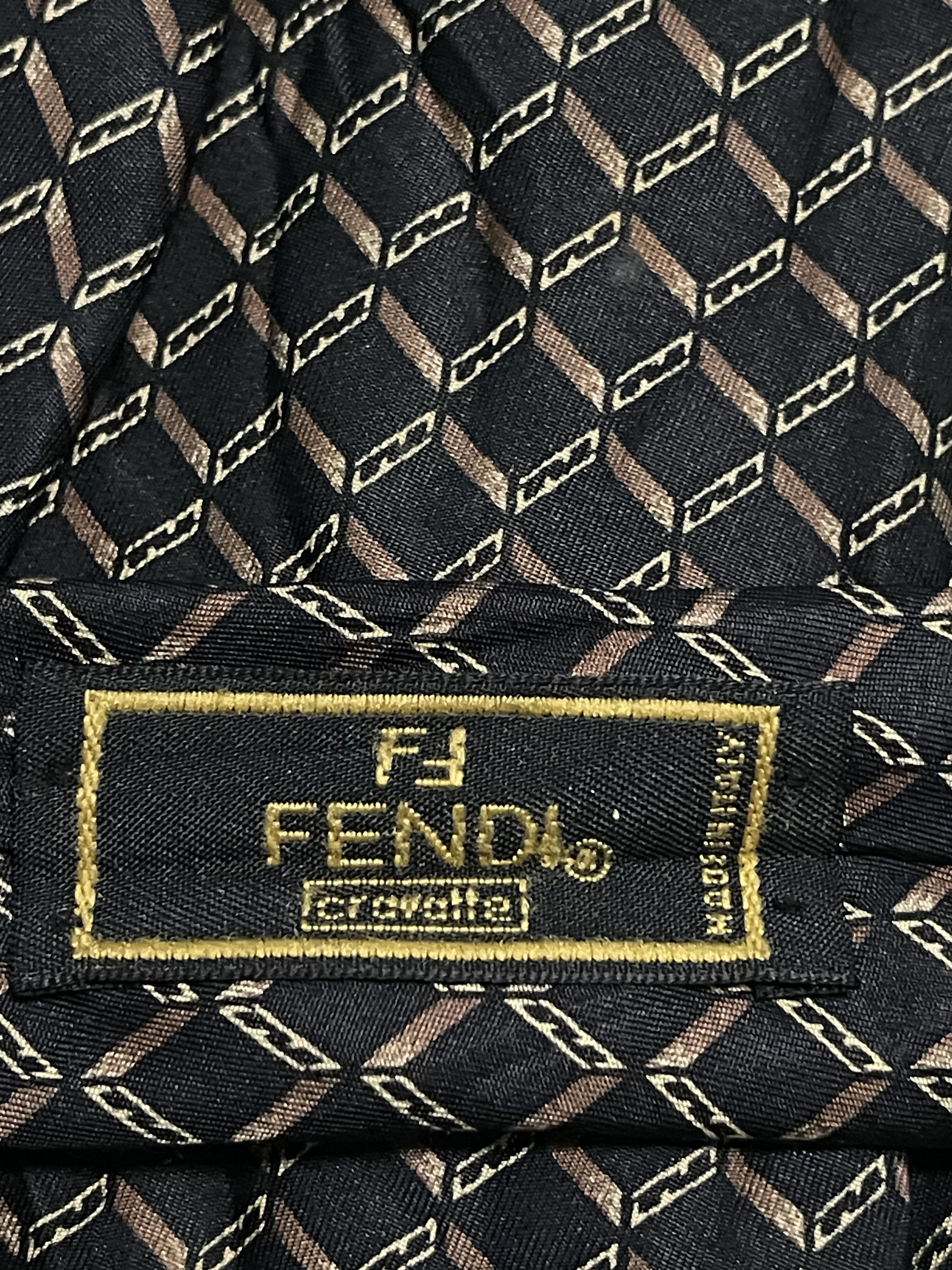 Fendi Fendi cravatte silk tie Size ONE SIZE - 2 Thumbnail