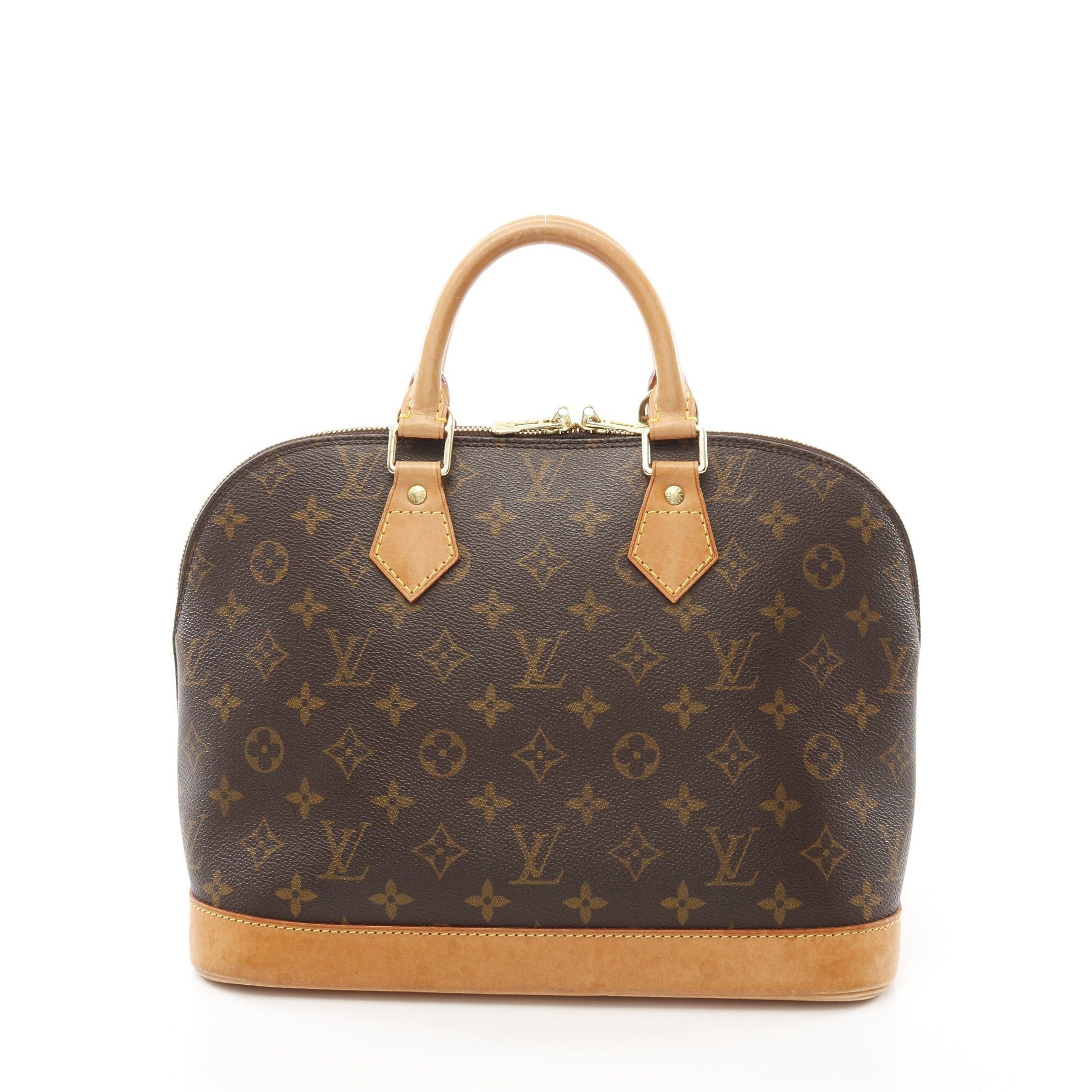 Louis Vuitton Louis Vuitton Alma Pm Monogram Handbag Leather Brown Size ONE SIZE - 1 Thumbnail