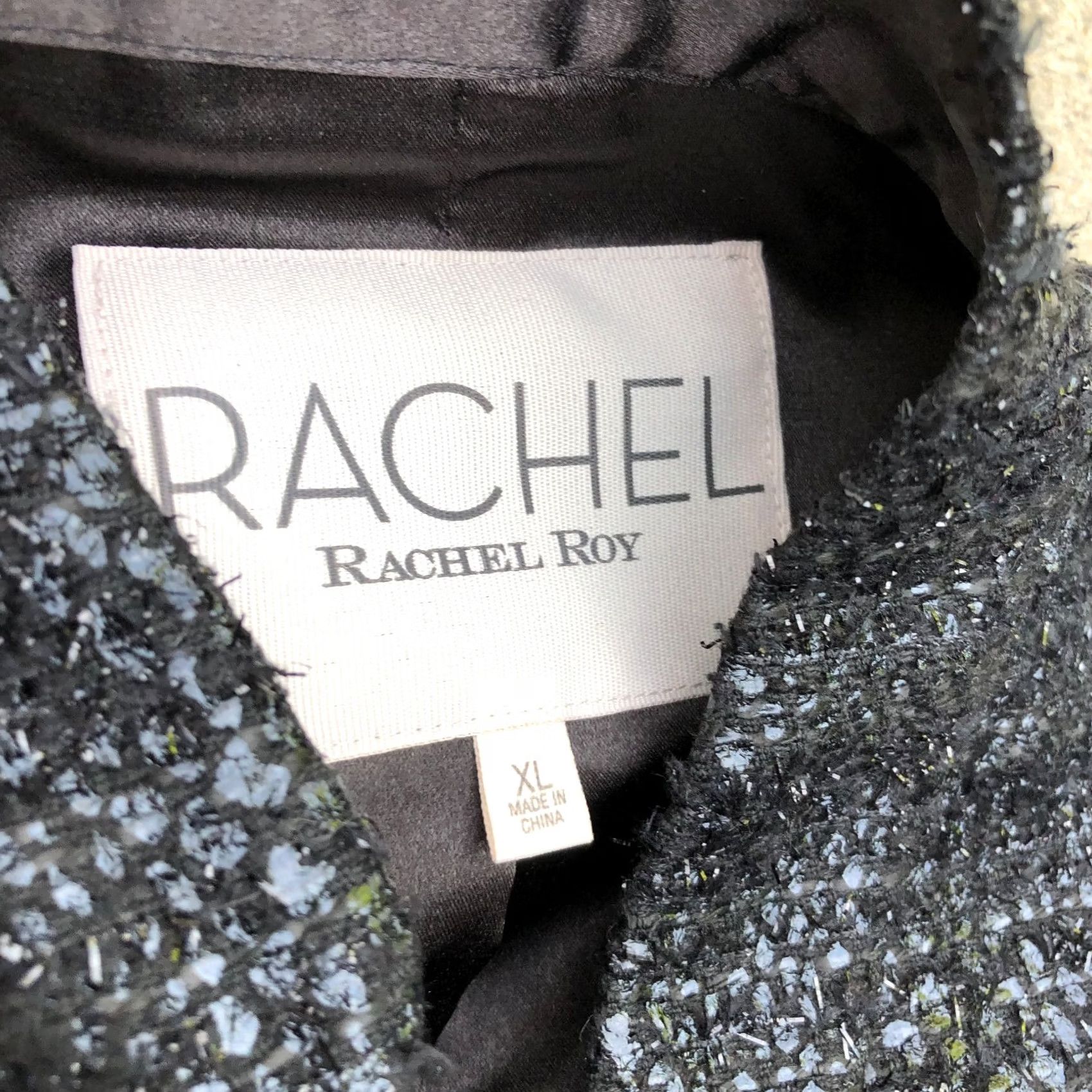 Vintage Rachel Roy Jacket Womens XL Black Motorcycle Women Full Zip Bike Size XL / US 12-14 / IT 48-50 - 4 Thumbnail