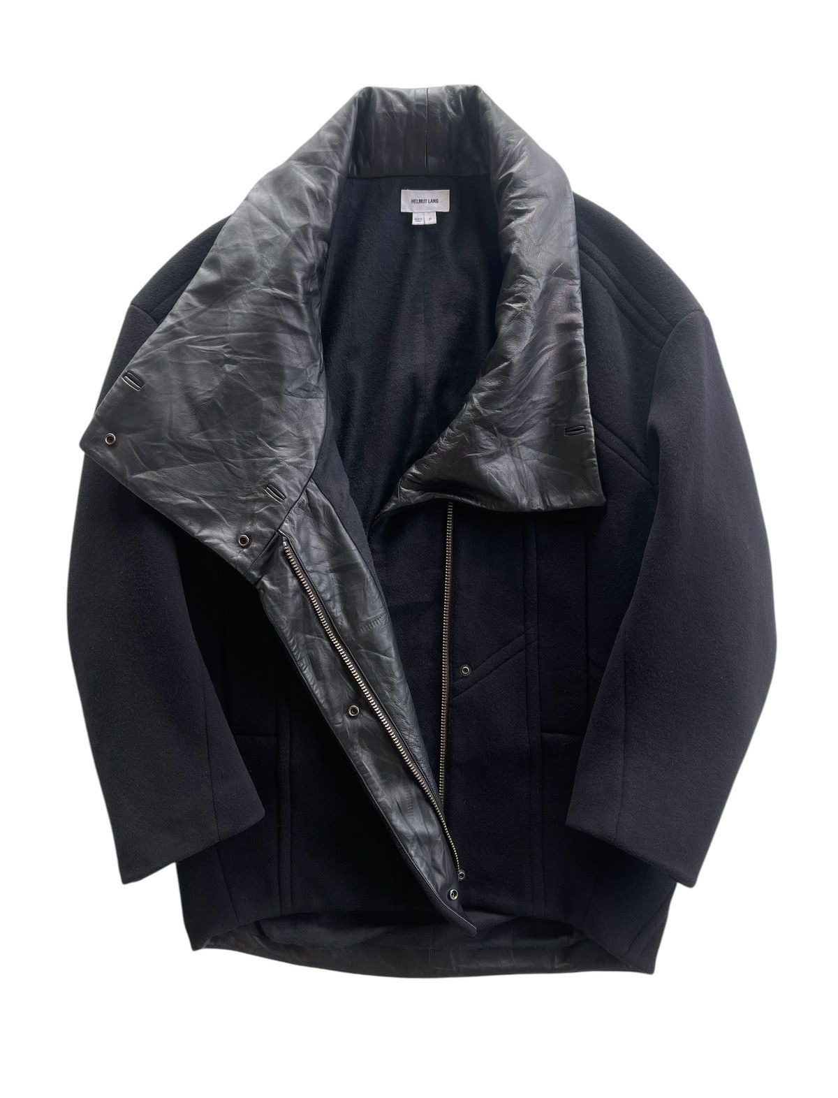 Helmut Lang Helmut Lang Wool Blend Winter Coat Size L / US 10 / IT 46 - 2 Thumbnail