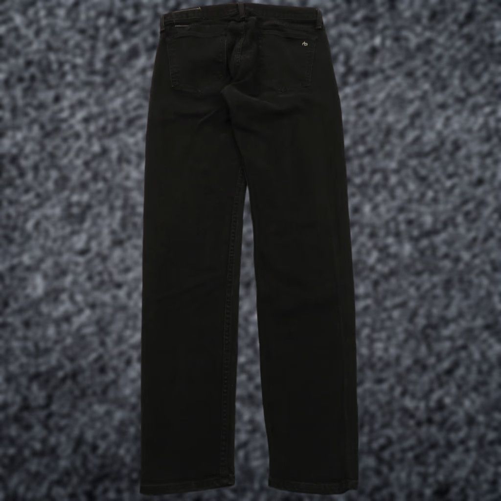 Rag & Bone Rag & bone Jeans Mens 34x34 Slim Black Made in USA Denim Stretch Straight 5-Pocket USA 90s? no decades not provided. Size US 34 / EU 50 - 1 Thumbnail