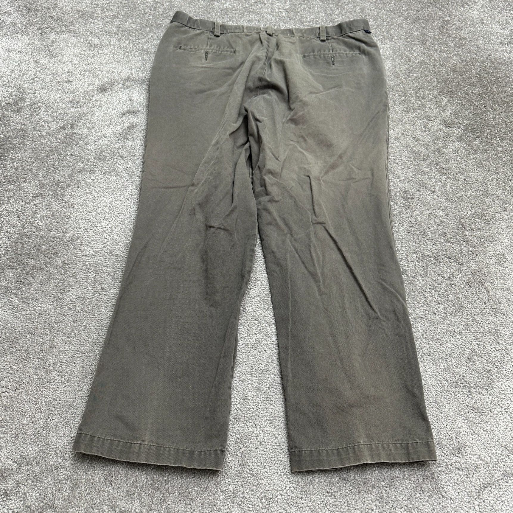Dockers DOCKERS Classic Fit Chino Pants Mens 40x32 Black Straight Leg Flat Front Cotton Pants Mens Regular 40 Black Size US 40 / EU 56 - 2 Thumbnail