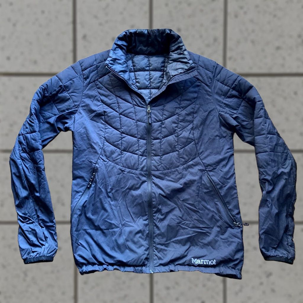 Marmot Marmot Puffer Jacket Womens Medium Black Nylon Zip Long Sleeve Quilted Zipper All Seasons Casual Outdoor Fall Winter Spring Size M / US 6-8 / IT 42-44 - 1 Thumbnail
