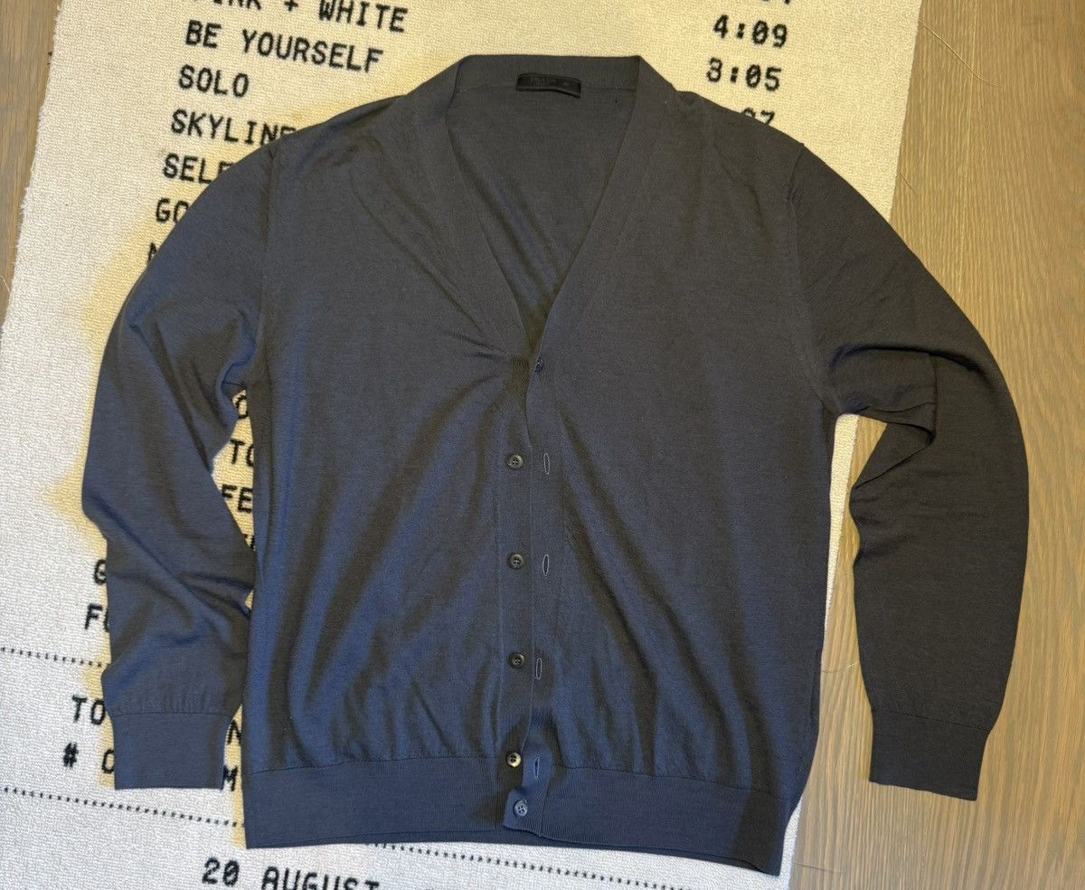 Prada Prada Grey thin Cardigan Size US M / EU 48-50 / 2 - 1 Thumbnail
