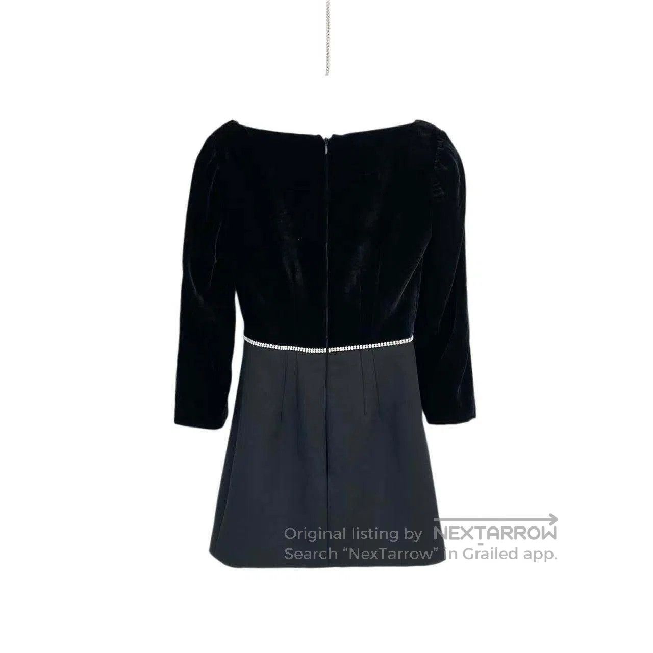 Miu Miu Miu Miu Bow rhinestone patchwork dress| Size XXS / US 00 / IT 34 - 2 Thumbnail