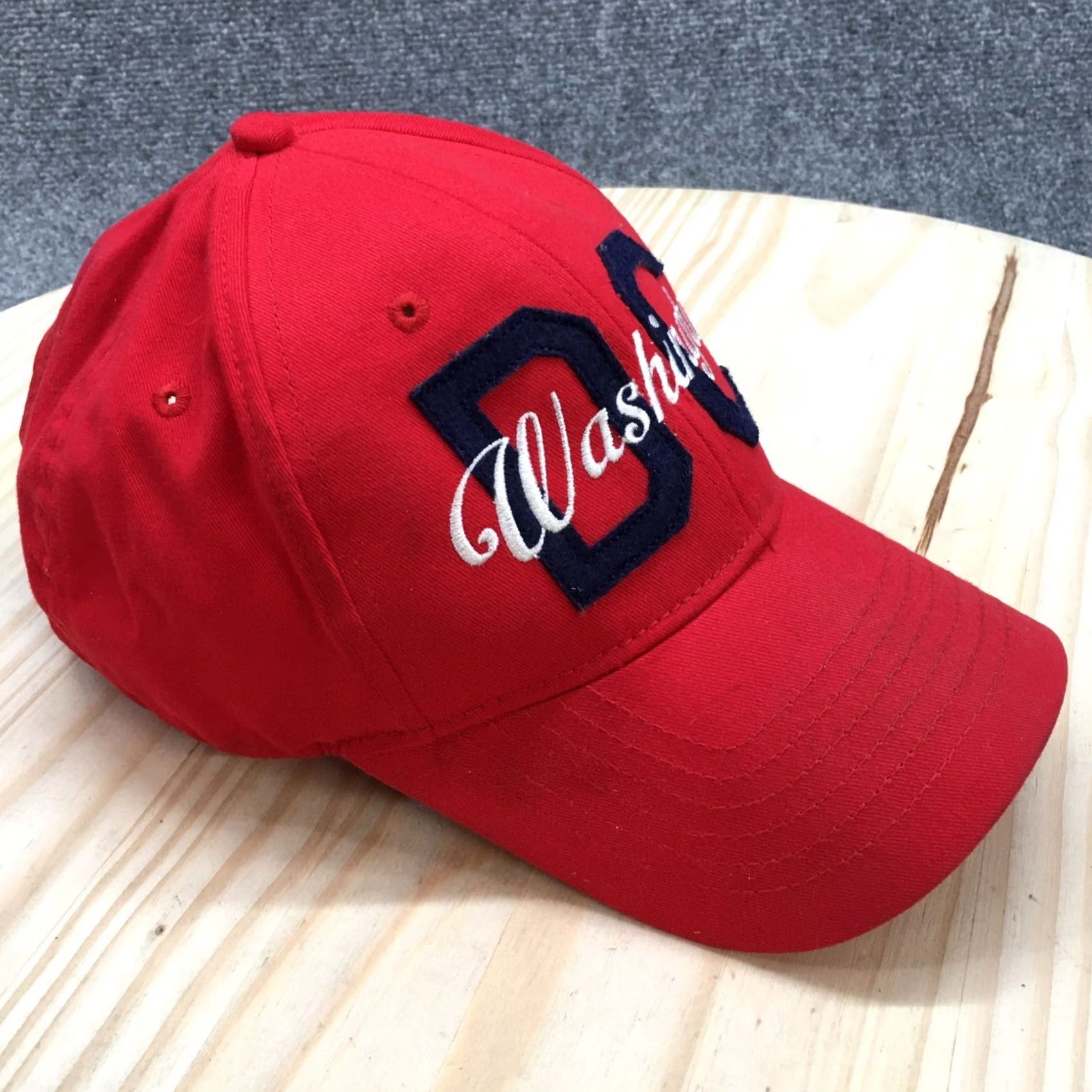 Vintage Washington DC Smithsonian Institution Baseball Cap Mens One Size Red Curved Bill Size ONE SIZE - 2 Thumbnail