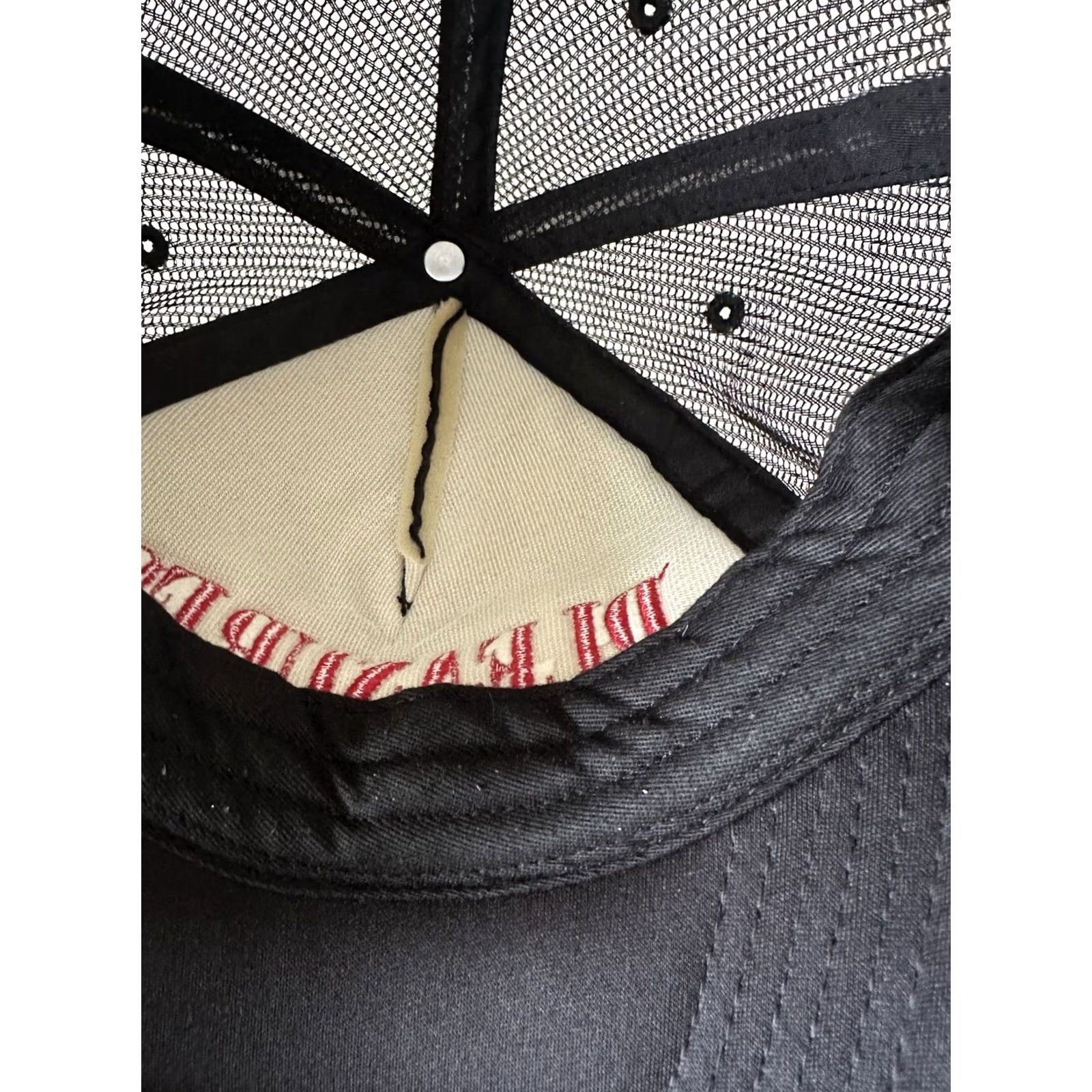 Pleasures Pleasures Hat Mens One Size Black Lithium Trucker Cap Sold Our Everywhere Red Embroidery Size ONE SIZE - 8 Thumbnail