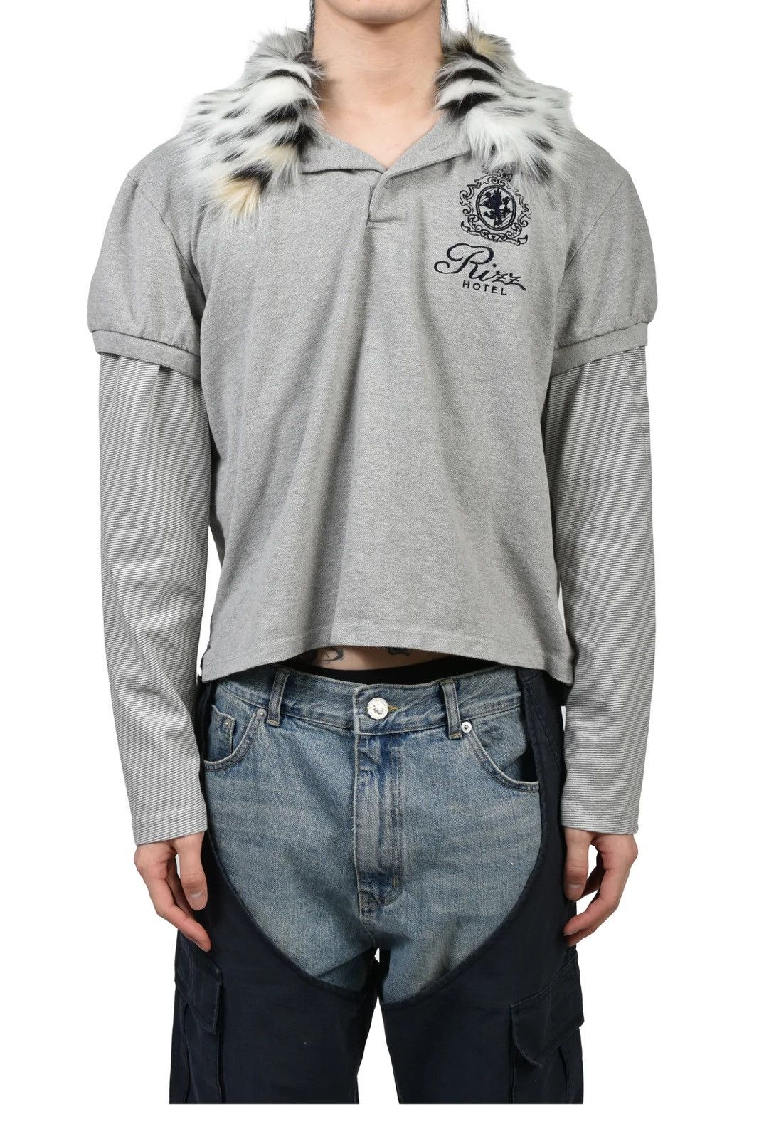 PROJECT G/R Protocol Index FUR COLLAR LAYERED POLO PROJECT GR size 2 Size US M / EU 48-50 / 2 - 8 Thumbnail