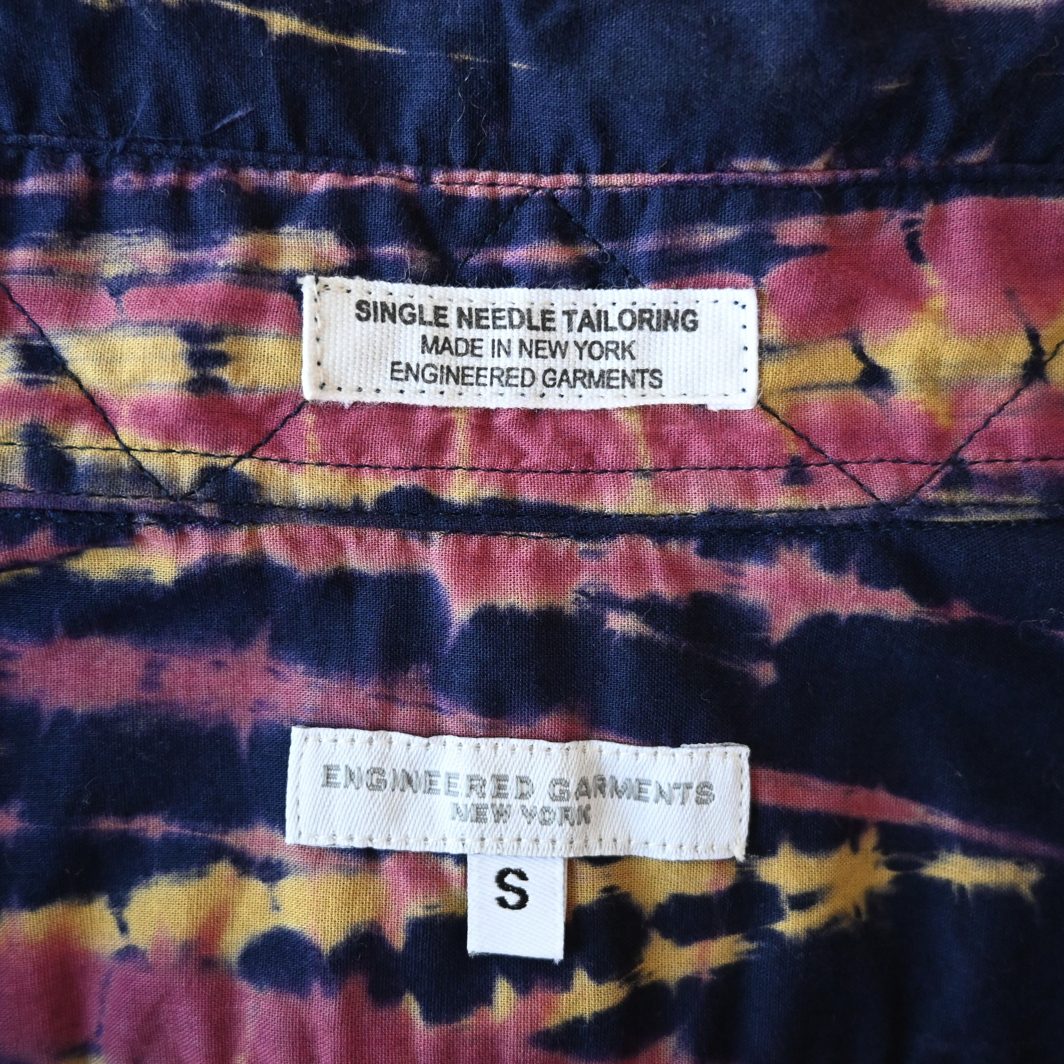 Engineered Garments Engineered Garments "19th Century Shirt" Lawn batik stripe Size US S / EU 44-46 / 1 - 14 Thumbnail