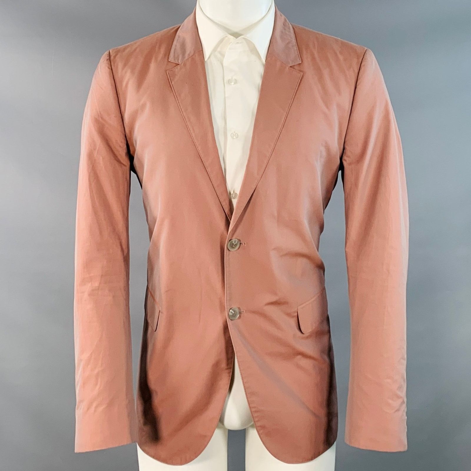 Calvin Klein Size 41 Mauve Iridescent Cotton Sport Coat Size 40R - 1 Thumbnail