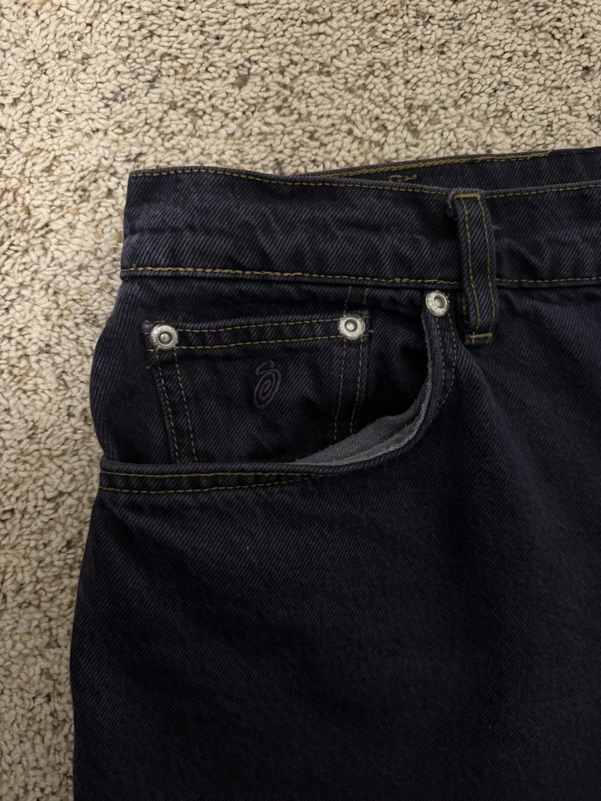 Stussy SIZE 30 BIG OL’ JEAN DENIM Nightshade Size US 30 / EU 46 - 5 Thumbnail