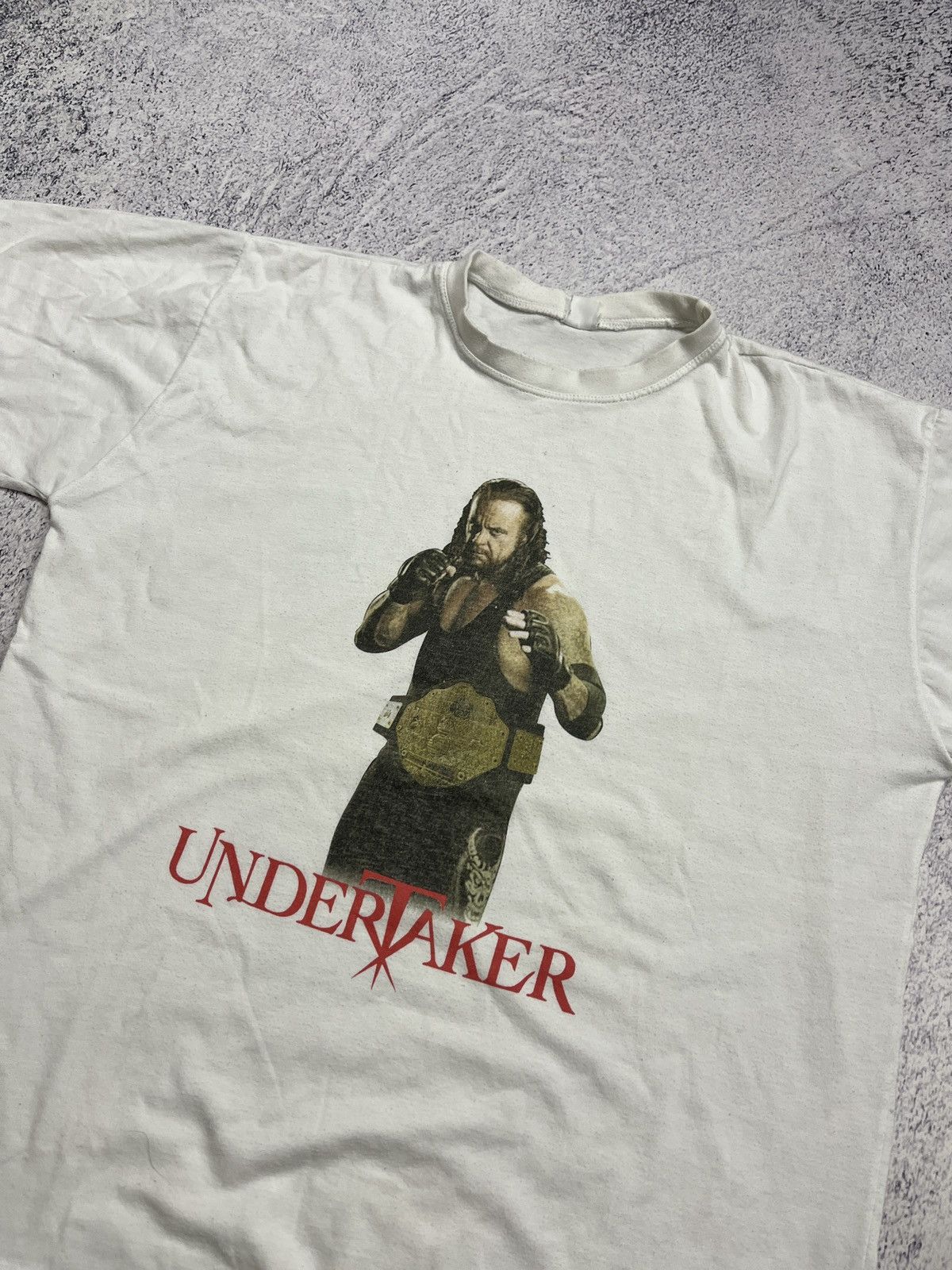 Vintage Vintage WWE Undertaker Wrestling White T-shirt Rare Hype Y2k Size US S / EU 44-46 / 1 - 5 Thumbnail