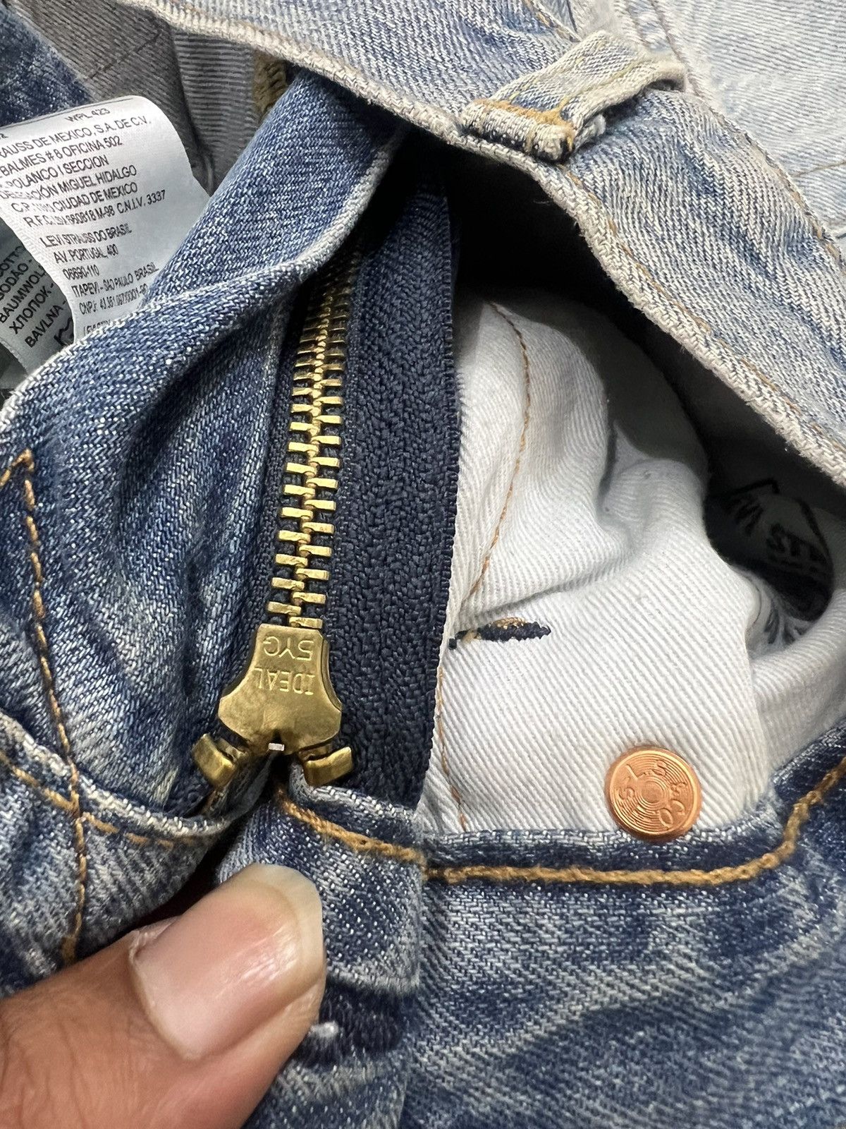 Hysteric Glamour × Undercover 2000s Levis Big E Twisted Panel Rebuild Jeans y2k Lgb Ifsix Size US 32 / EU 48 - 10 Thumbnail