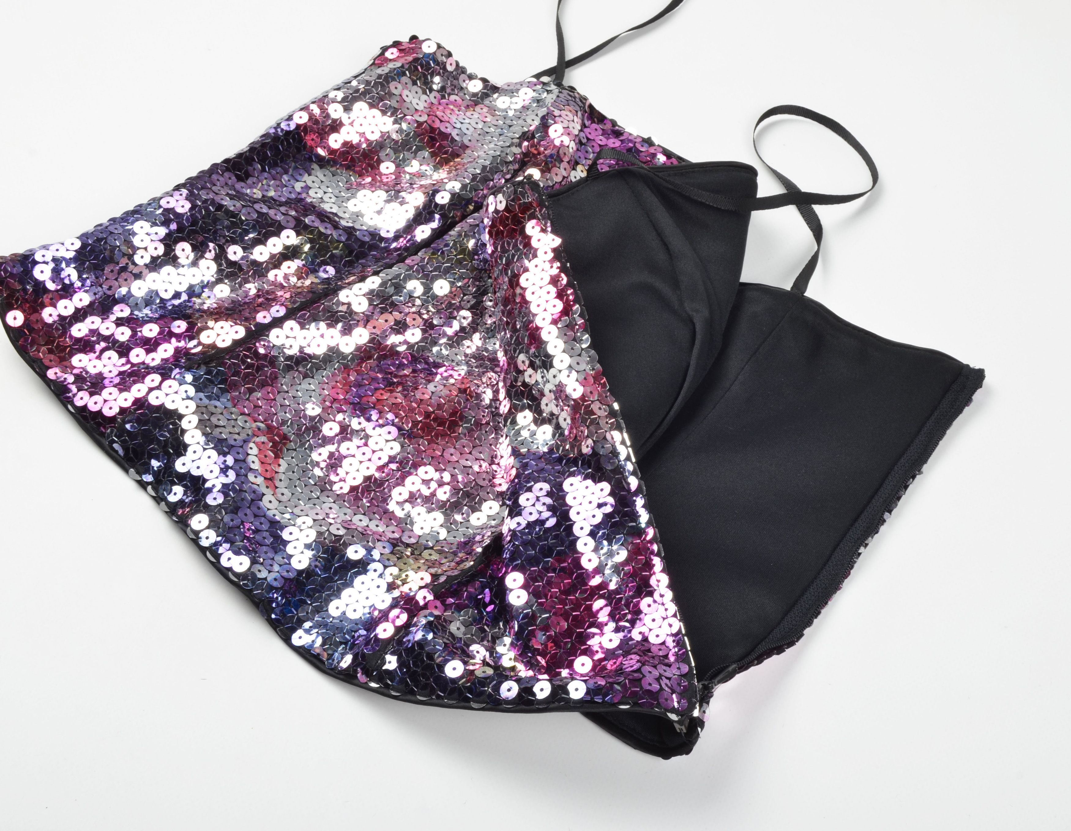 Designer Vera Mont France Embellished Y2K Glam Corset Style Top Size S / US 4 / IT 40 - 7 Thumbnail