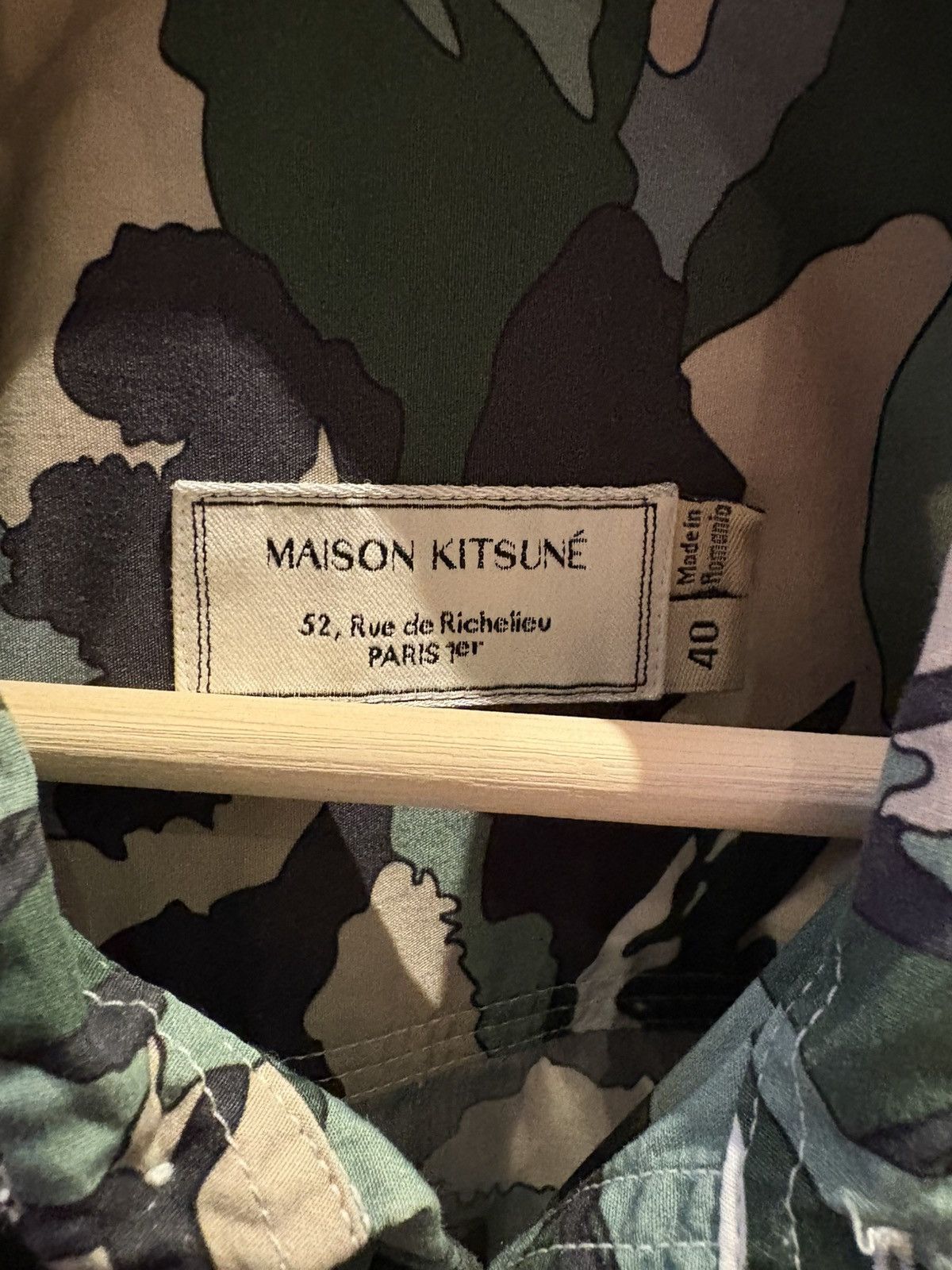 Maison Kitsune Maison Kitsune Camo button up Size US S / EU 44-46 / 1 - 2 Thumbnail