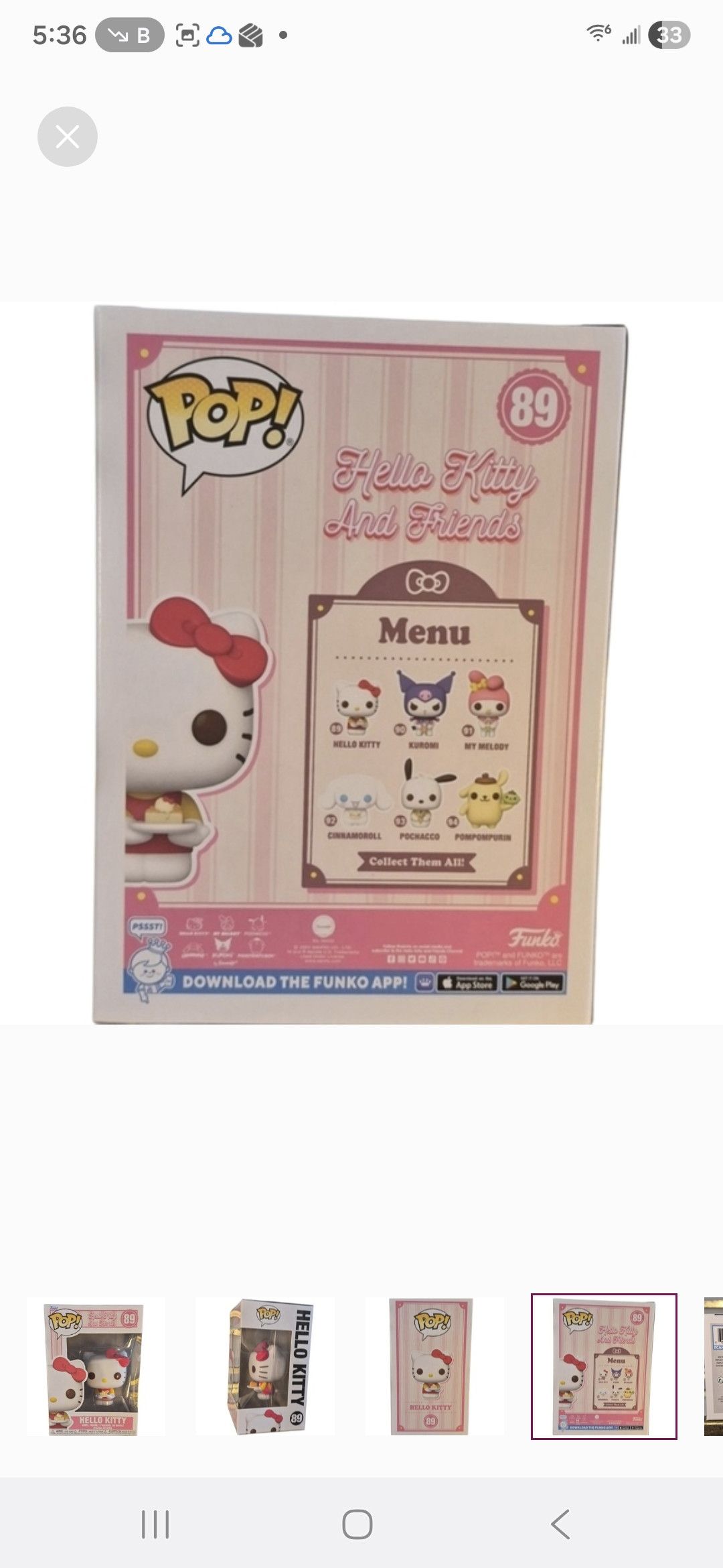 Other Funko × Hello Kitty & Friends POP Vinyl Figure Size ONE SIZE - 4 Thumbnail