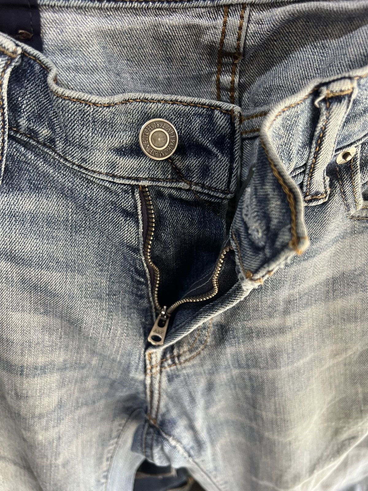 Abercrombie & Fitch 🔥Abercrombie&Fitch Langdon Slim Stretch Distressed Denim Size US 30 / EU 46 - 11 Thumbnail