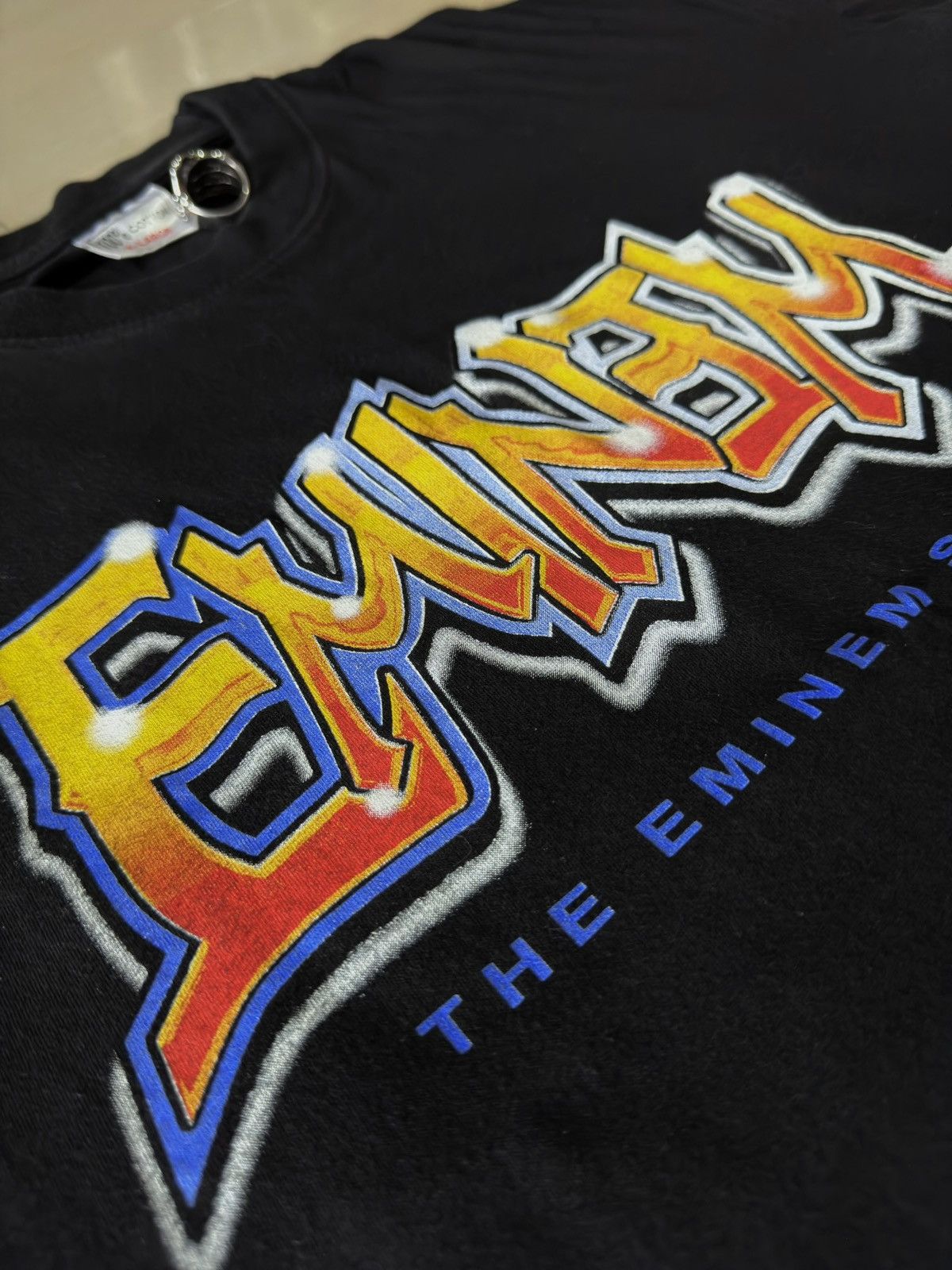 Rap Tees 2003 The Eminem Show European Tour God 00s Vintage Shirt Size US XL / EU 56 / 4 - 5 Thumbnail
