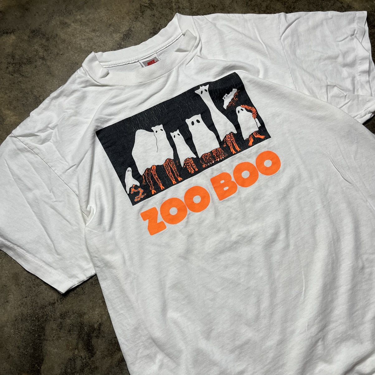 Nike × Vintage vintage 90s nike zoo animals halloween tshirt Size US XL / EU 56 / 4 - 2 Thumbnail
