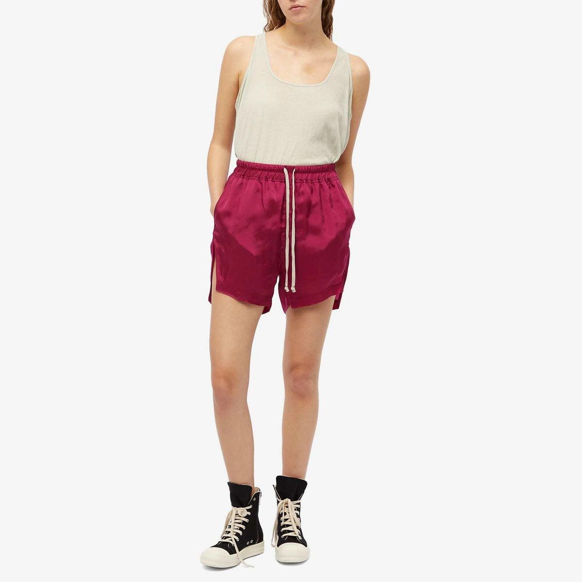 Rick Owens o1y0126 Short in Fuchsia Size 27" / US 4 / IT 40 - 5 Thumbnail