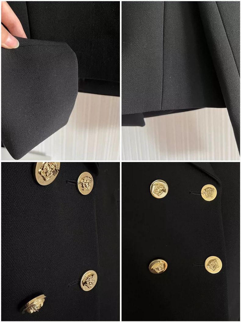 Versace Versace Medusa silver buckle wool slim fit blazer casual s Size S / US 4 / IT 40 - 8 Thumbnail