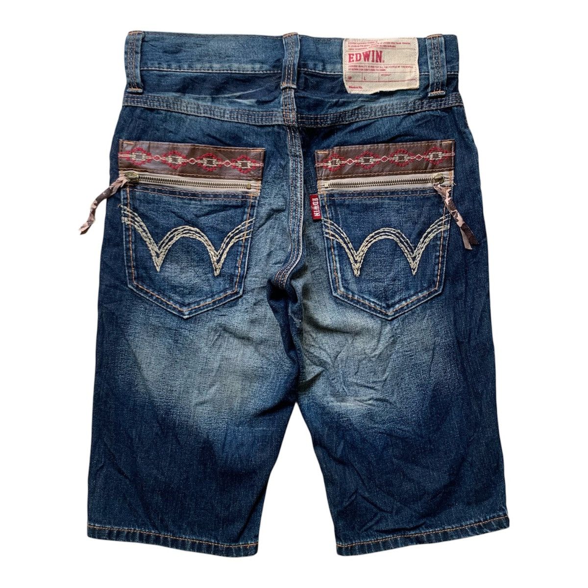 Japanese Brand Edwin distressed denim shorts Size US 29 - 7 Thumbnail