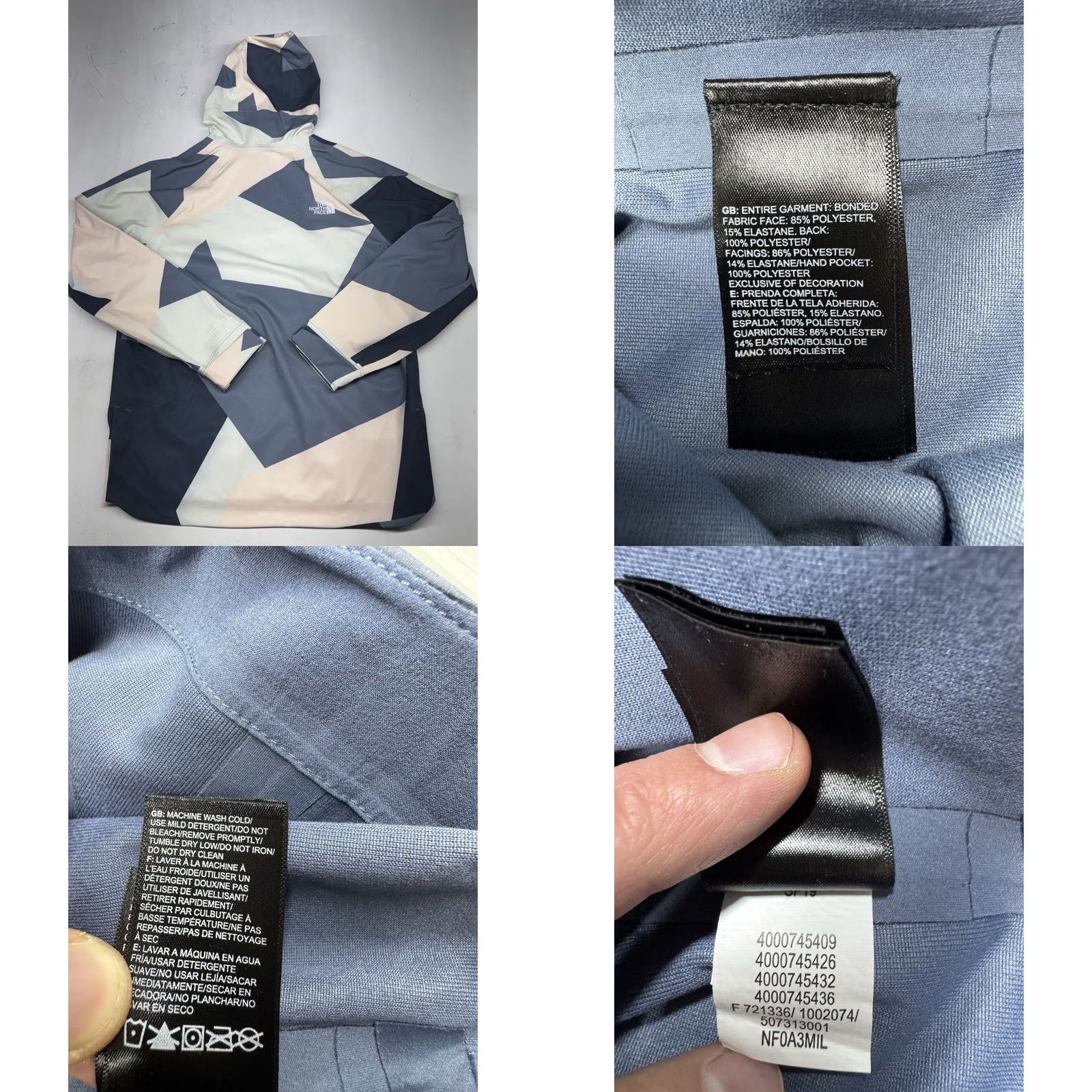 The North Face The North Face Apex Flex GORE-TEX Anorak Jacket Multicolor Geometric Men's M Hooded Waterproof Windproof Front Pocket Size US M / EU 48-50 / 2 - 8 Thumbnail