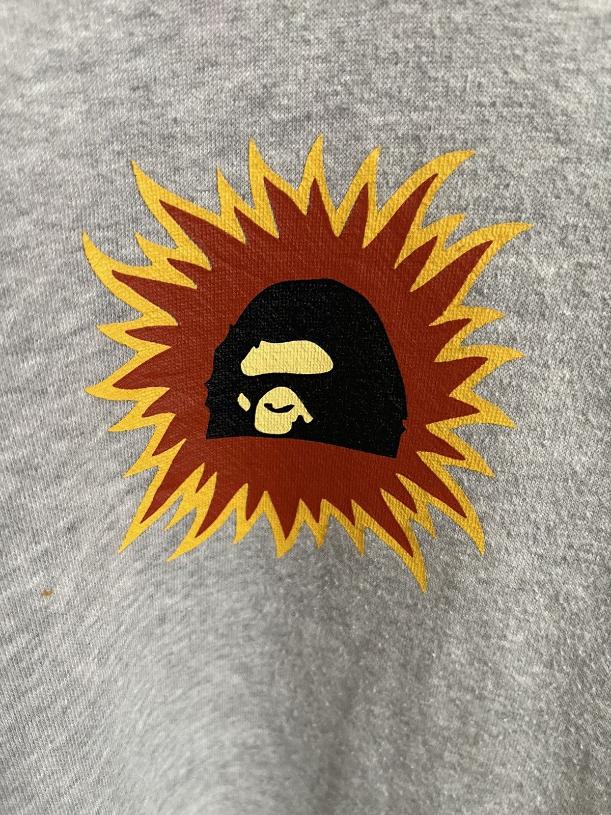 Bape Bape Sun Flame Contrast Stitch Hoodie A Bathing Ape Size US XL / EU 56 / 4 - 4 Thumbnail