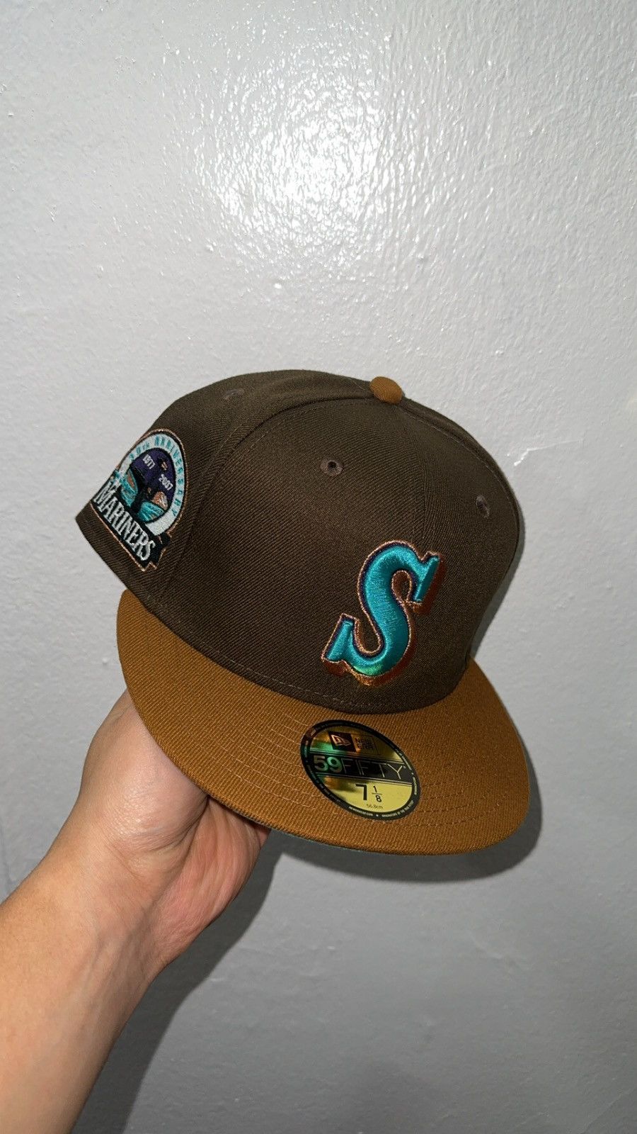 New Era New Era 59fifty Brown Seattle Mariners fitted hat size 7 1/8 Size ONE SIZE - 1 Thumbnail