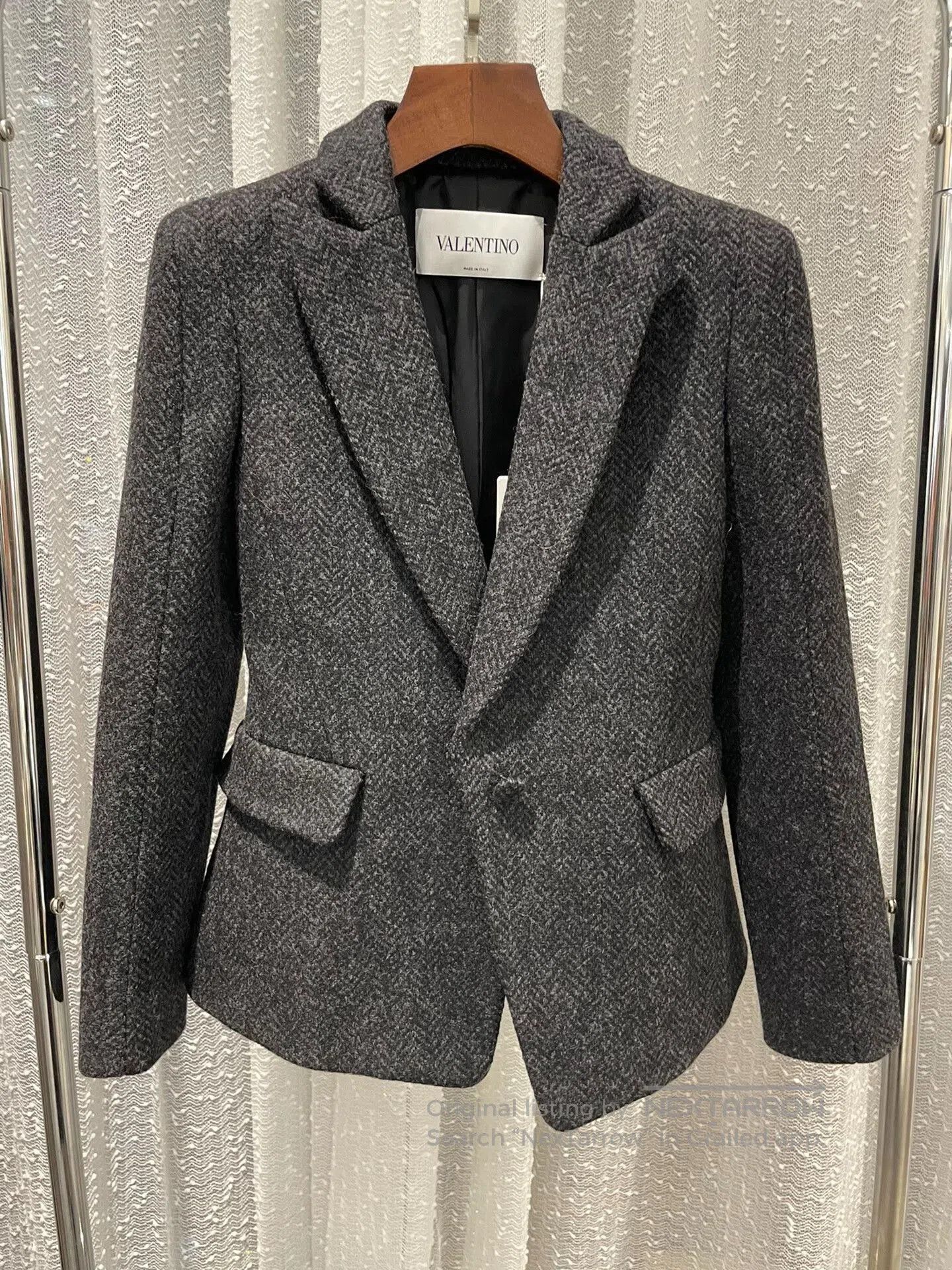 Valentino Vintage Valentino Wool Blend Winter Blazer. Size US M / EU 48-50 / 2 - 1 Thumbnail