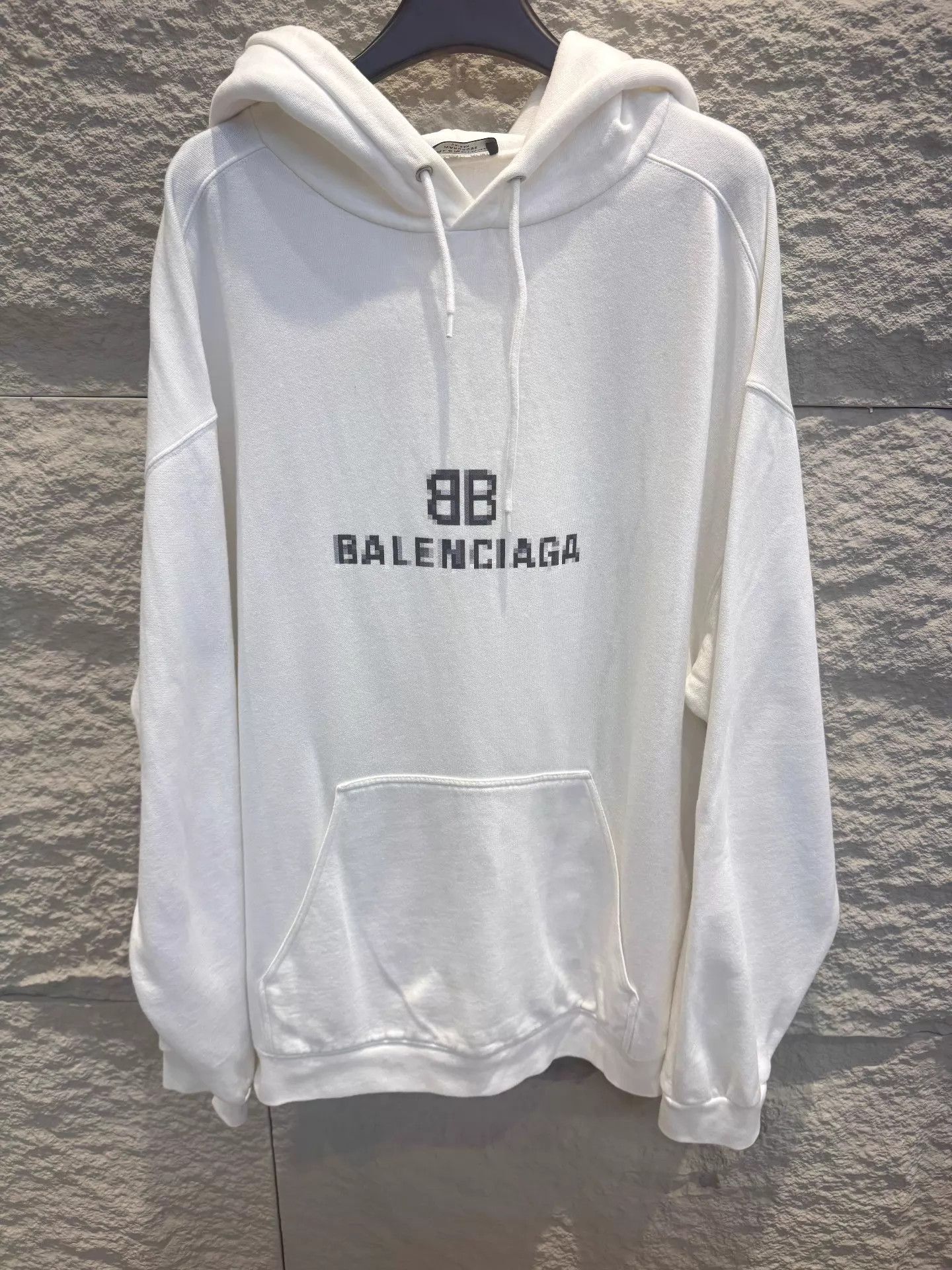 Balenciaga Balenciaga White Unisex Hoodie Size US L / EU 52-54 / 3 - 1 Thumbnail