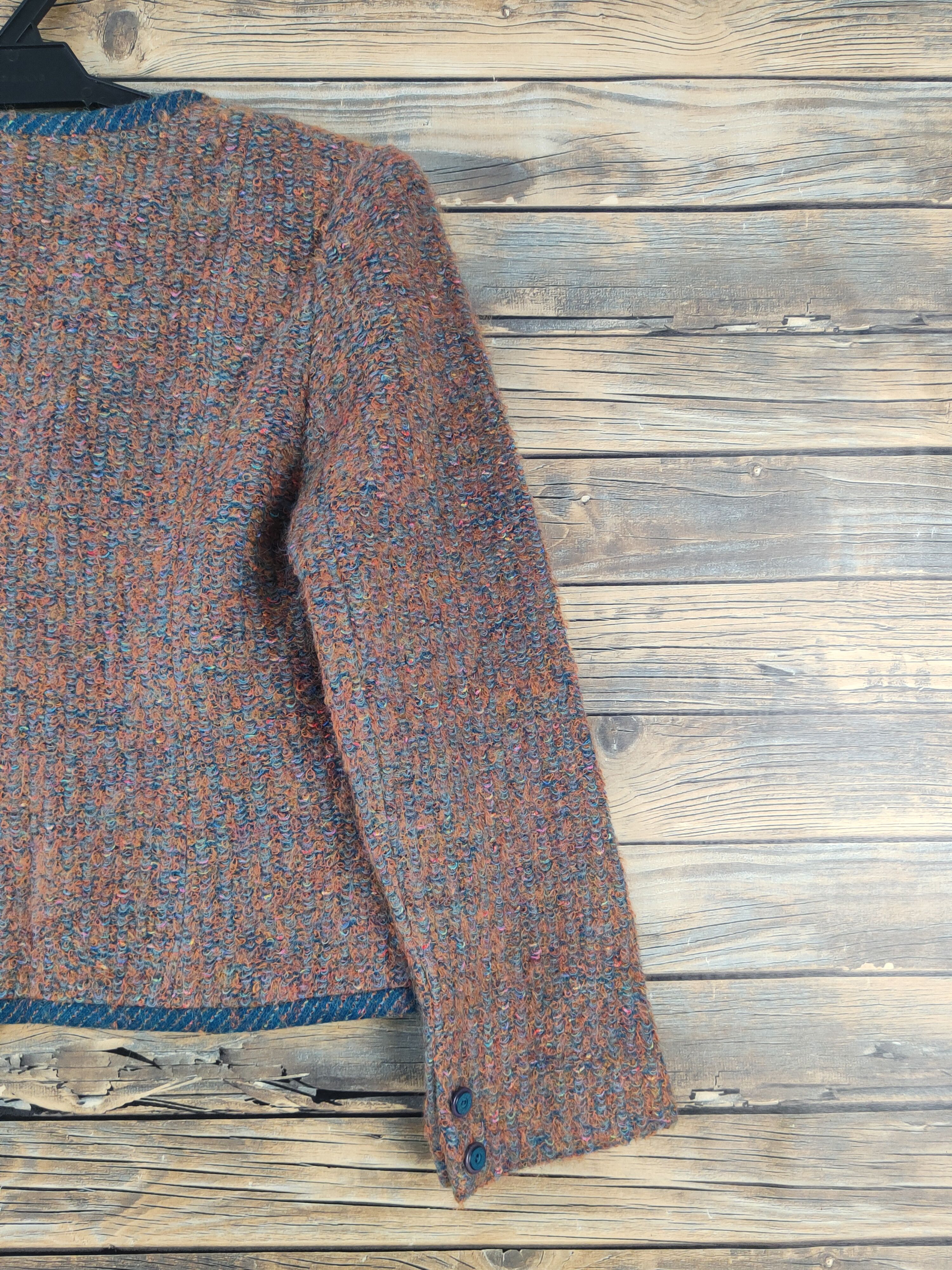 Homespun Knitwear Dorian Brown Knitwear Crop Top Jackets #W1750 Size S / US 4 / IT 40 - 9 Thumbnail