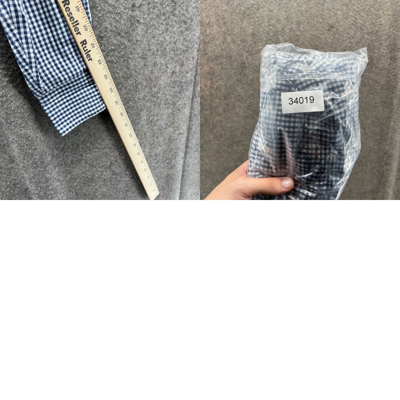 J.Crew J.CREW Shirt Mens Small Blue White Button-Down Gingham Dress Oxford Classic Shirt Size 36R - 8 Thumbnail