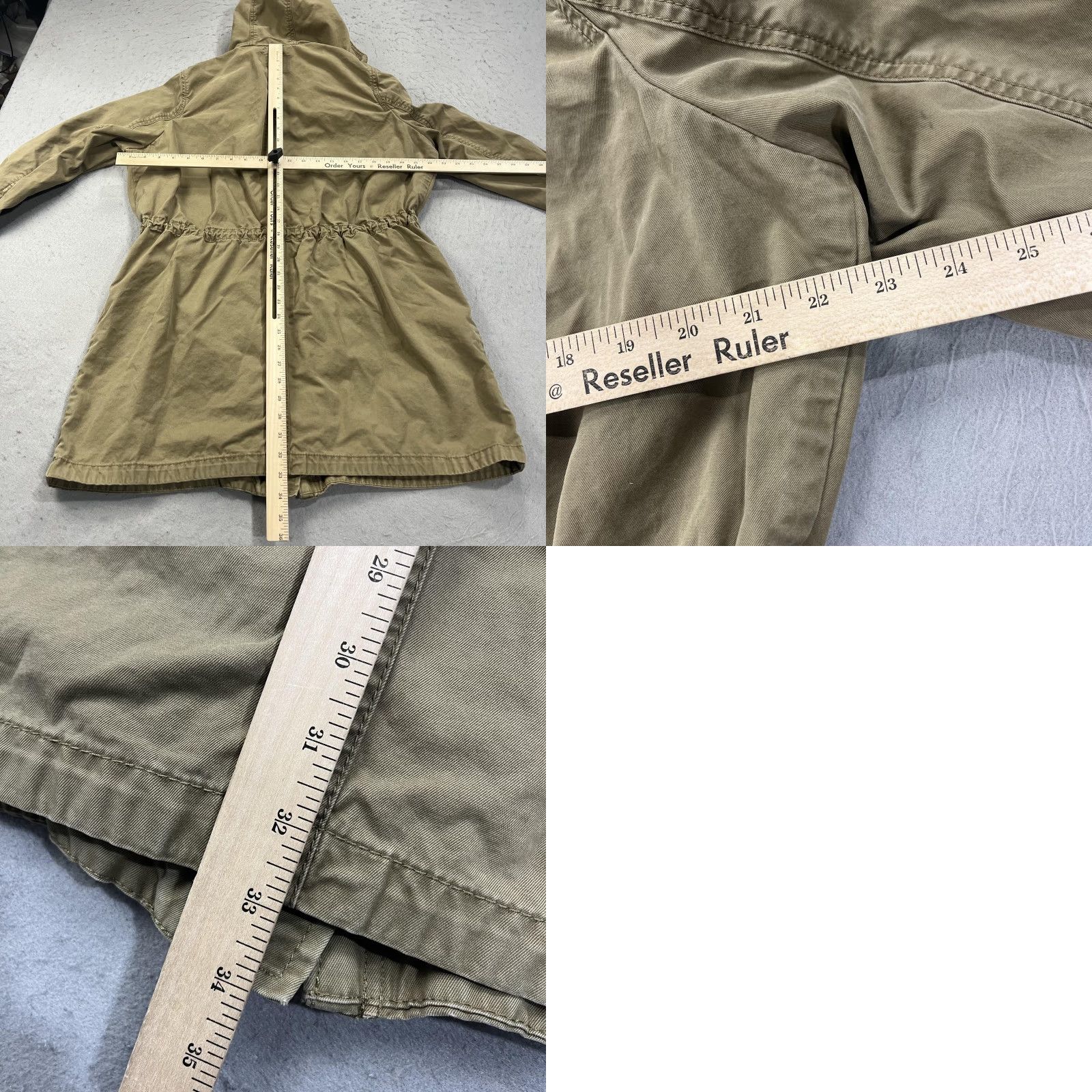 Banana Republic VINTAGE? No. Banana Republic Coat Women S Beige Hooded Anorak Twill Utility Jacket Size S / US 4 / IT 40 - 8 Thumbnail