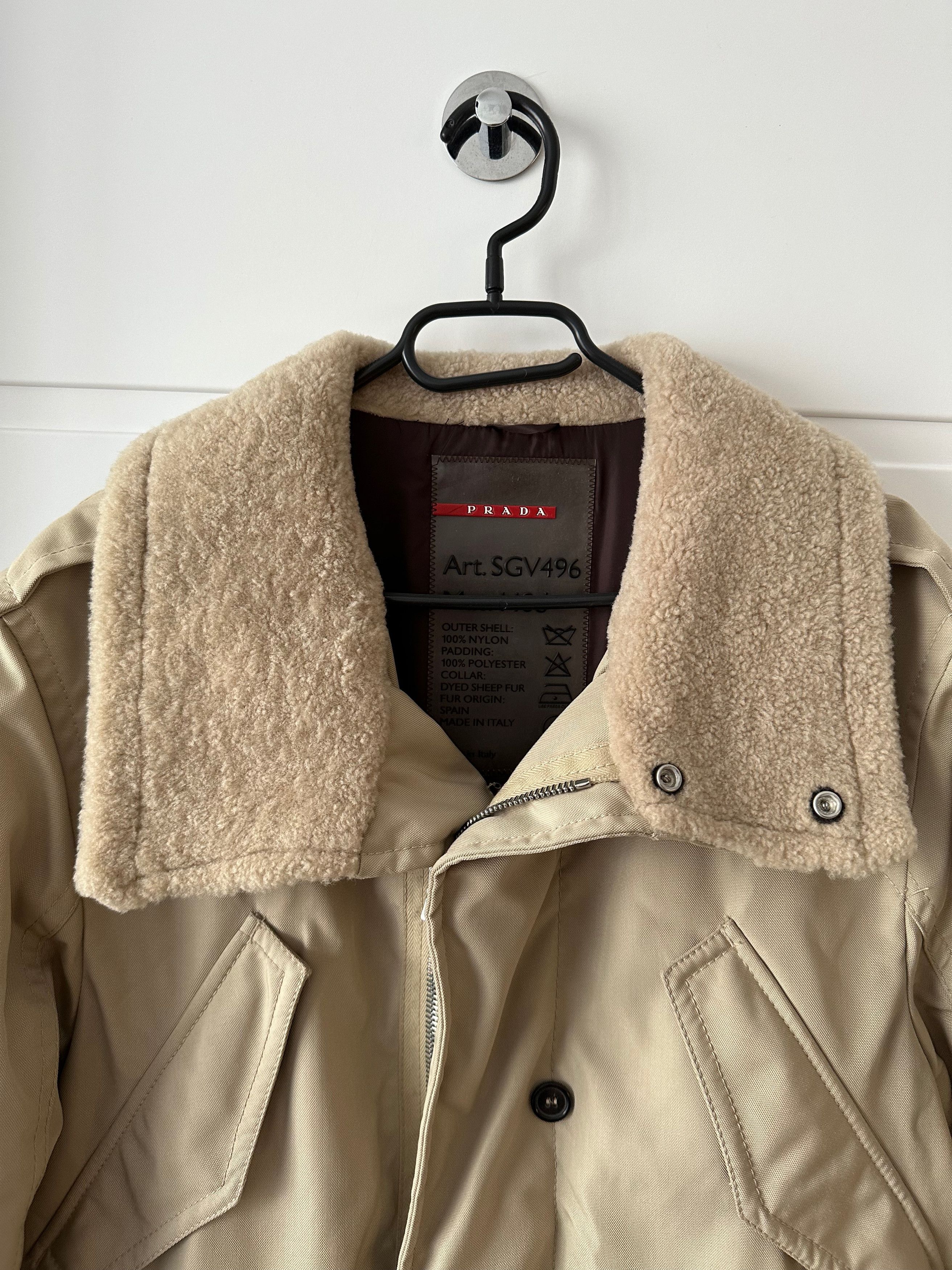 Prada PRADA padded beige coat warm jacket SGV496 coat Size US M / EU 48-50 / 2 - 2 Thumbnail
