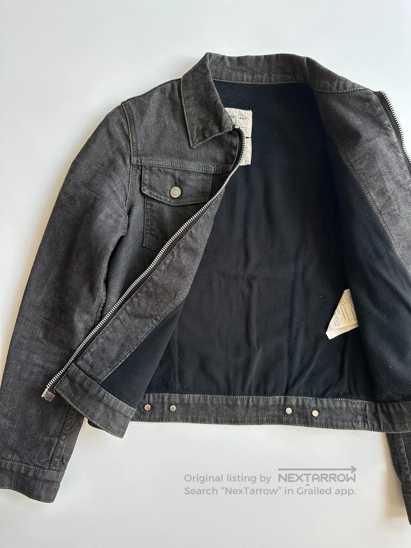 Helmut Lang HELMUT LANG Ori.Batch Long zipper denim jacket| Size US M / EU 48-50 / 2 - 3 Thumbnail