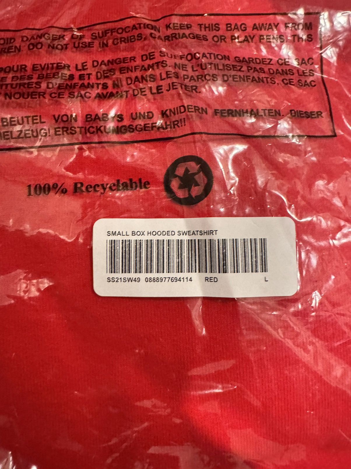 Supreme Supreme Small Box Hooded Sweatshirt Size US L / EU 52-54 / 3 - 5 Thumbnail